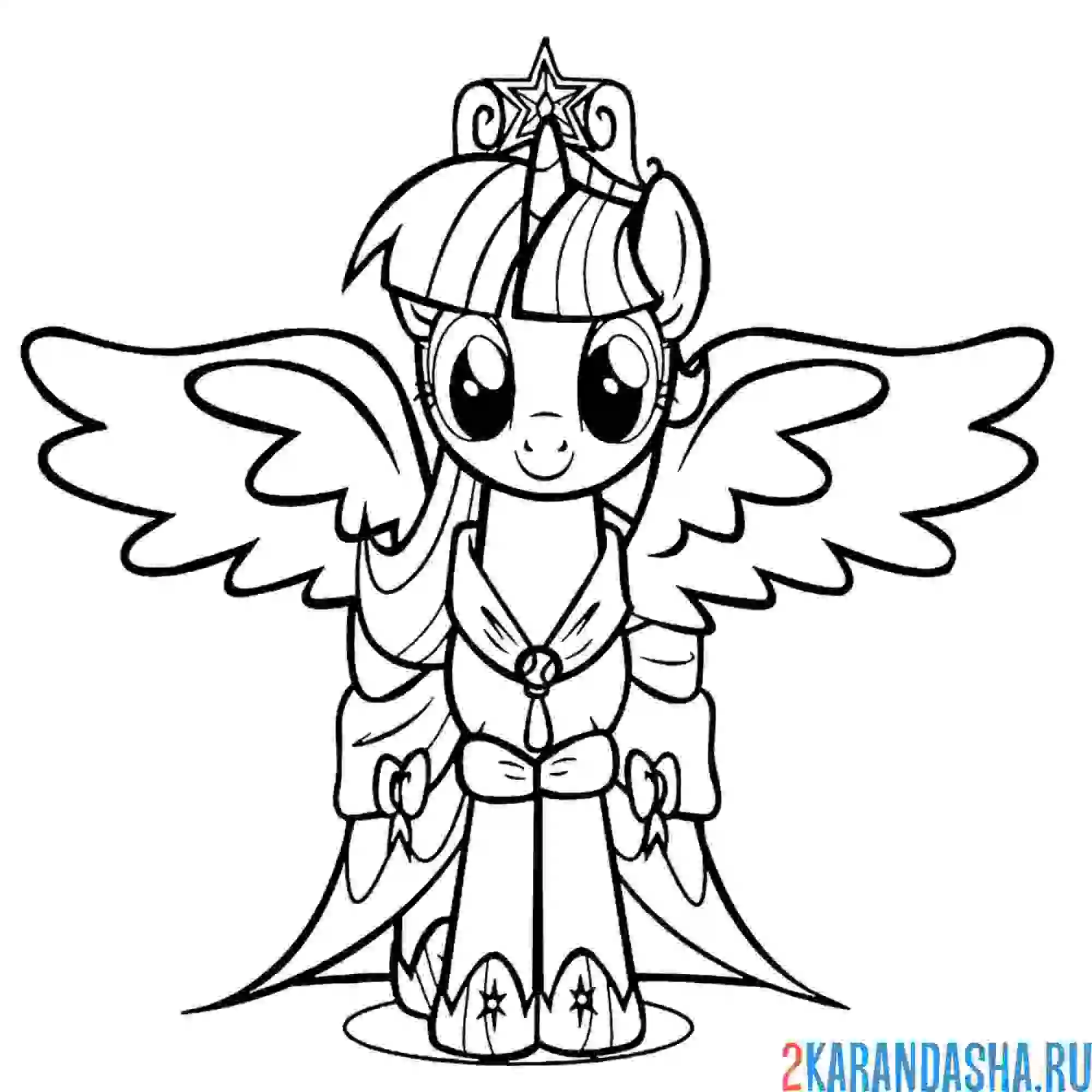 Раскраска искорка нарядная