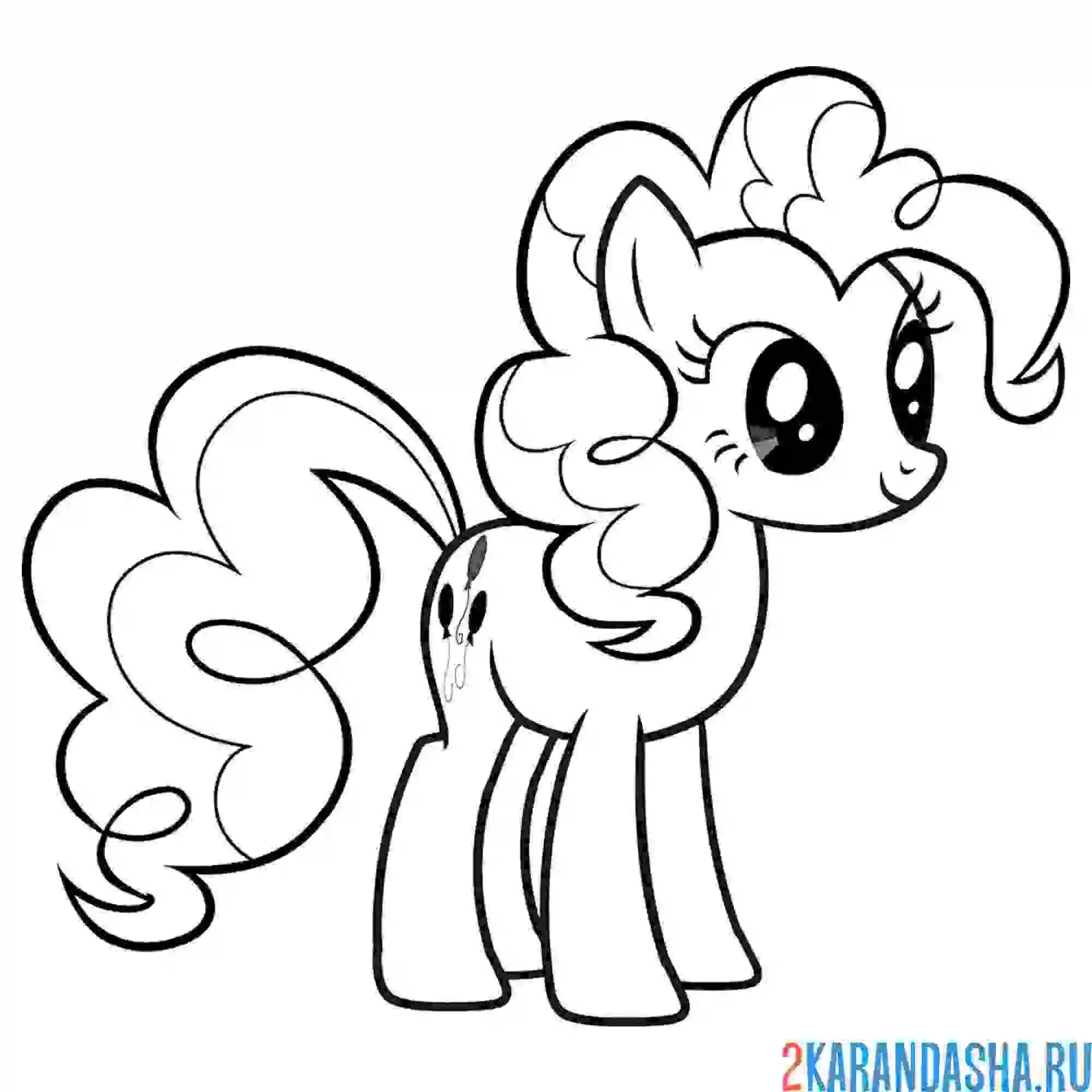 Раскраска пинки пай девочка