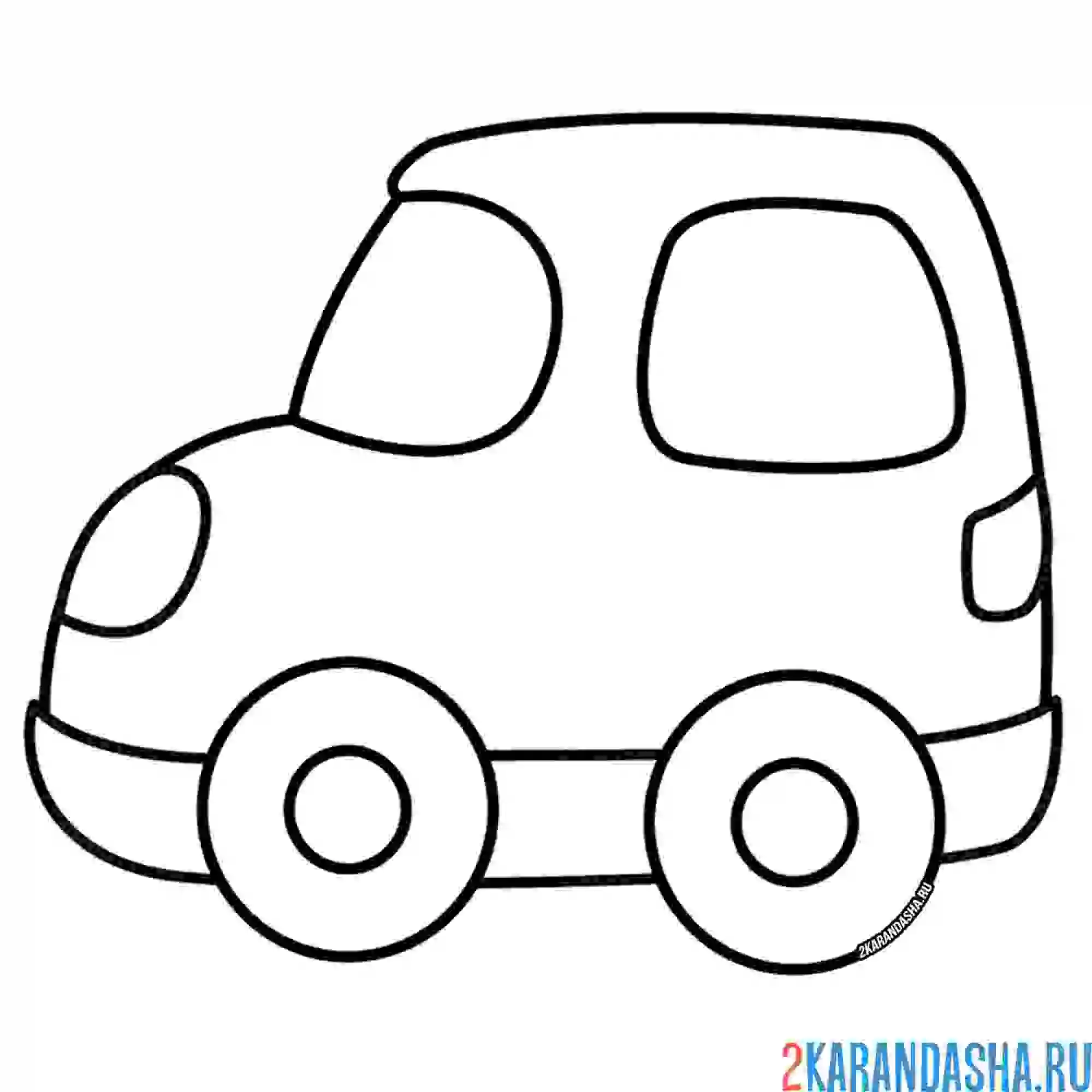 Раскраска машинка для мальчика