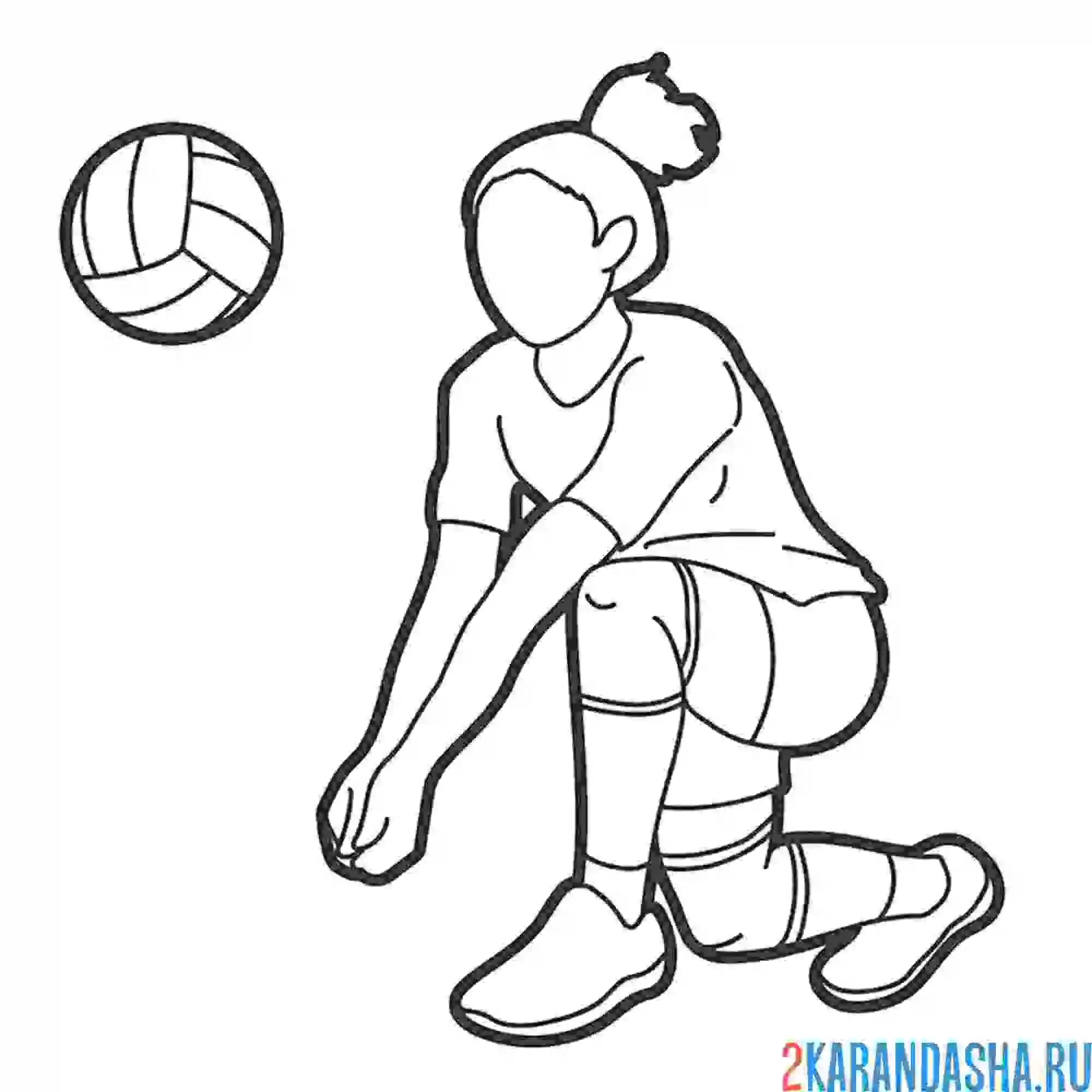 Раскраска волейбол