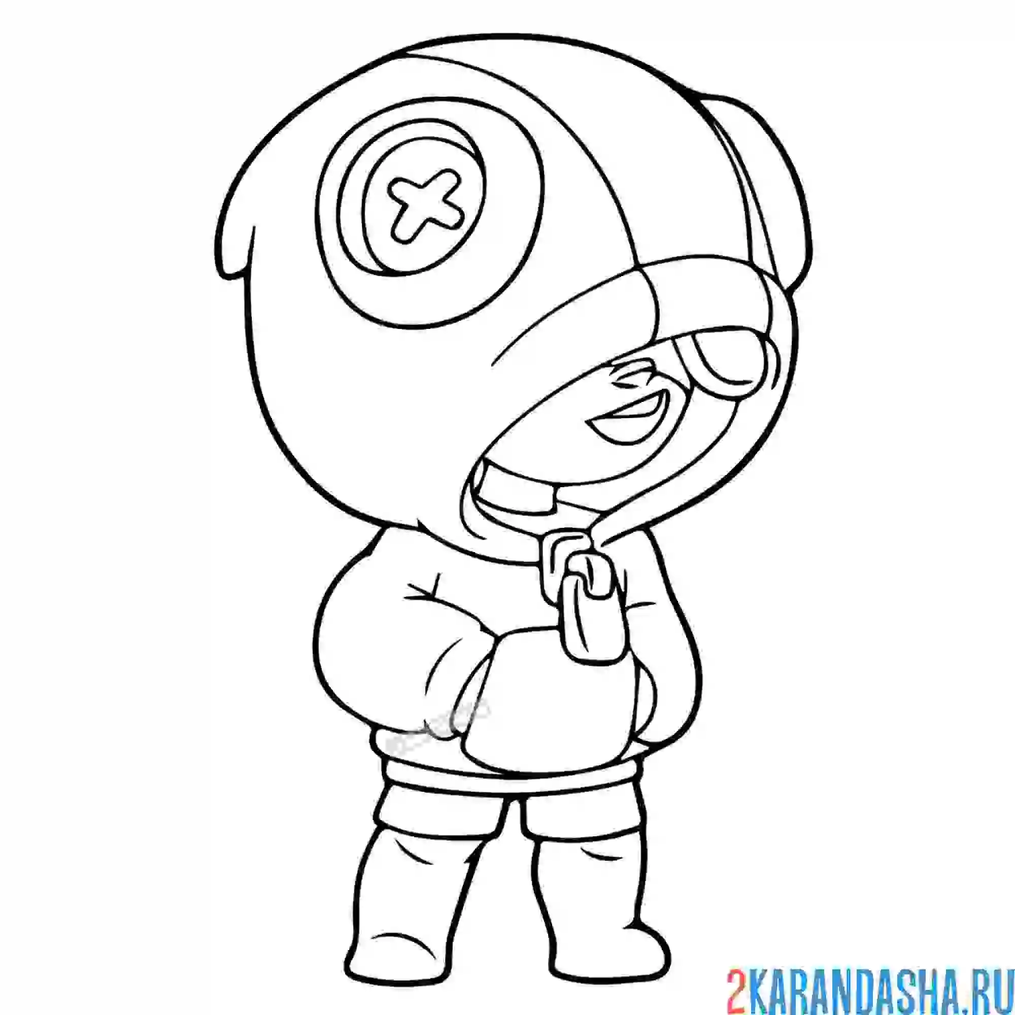 Раскраска крутой леон