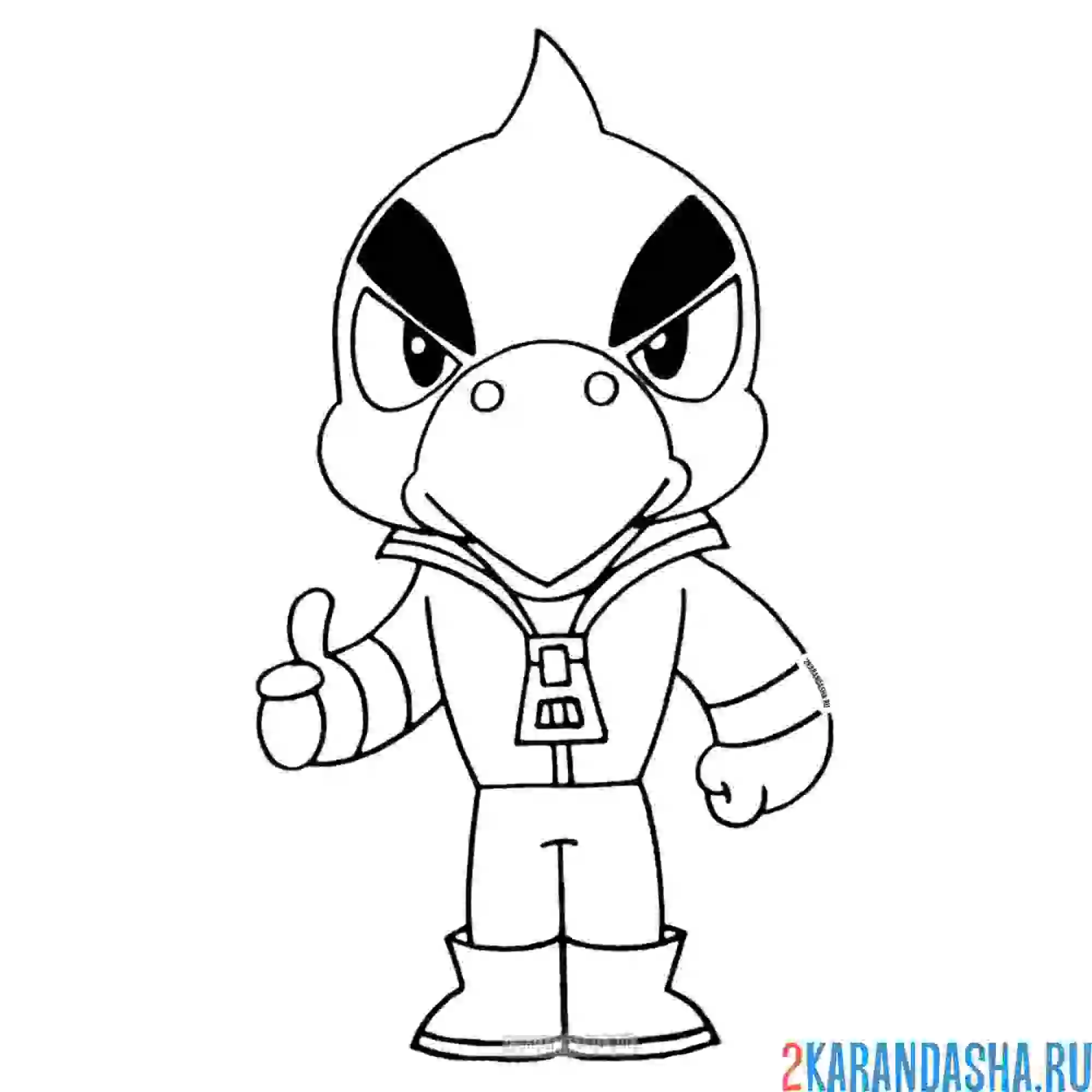 Раскраска ворон кроу