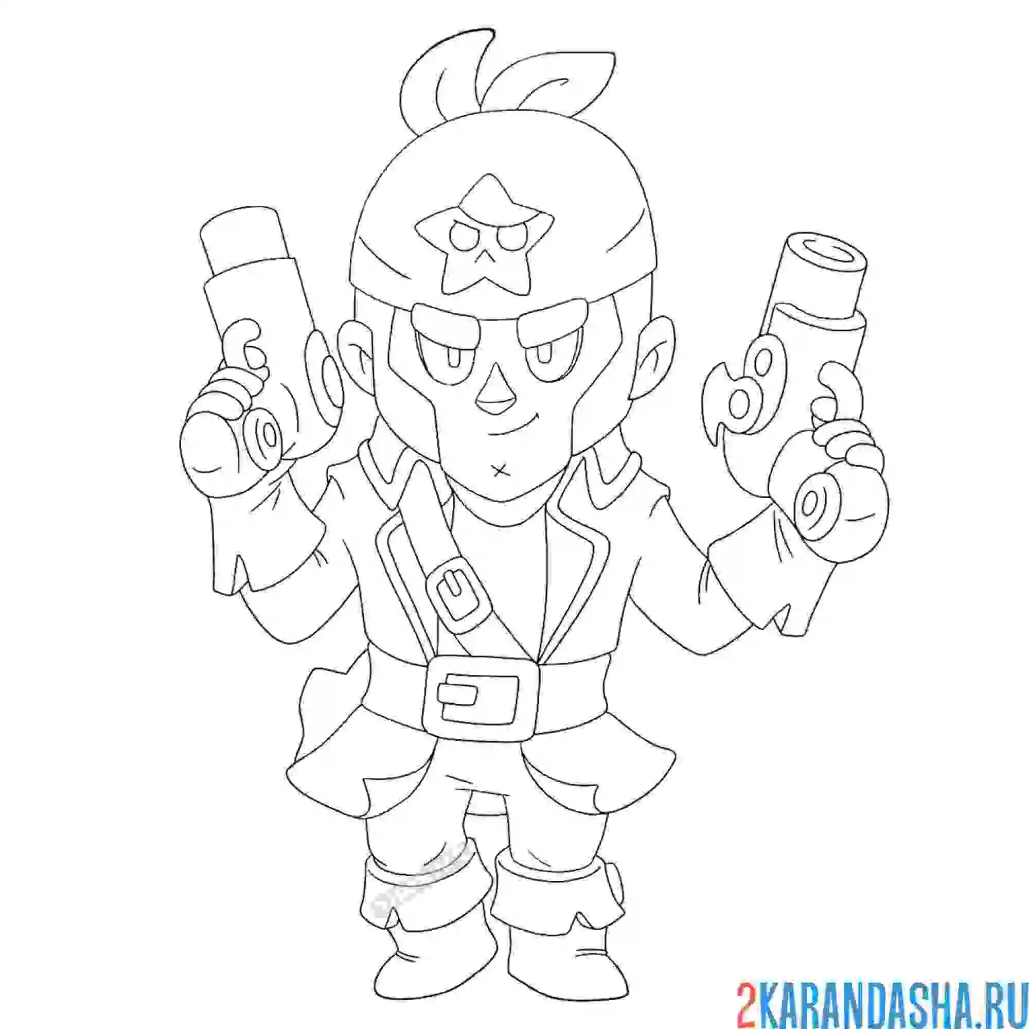 Раскраска кольт корсар