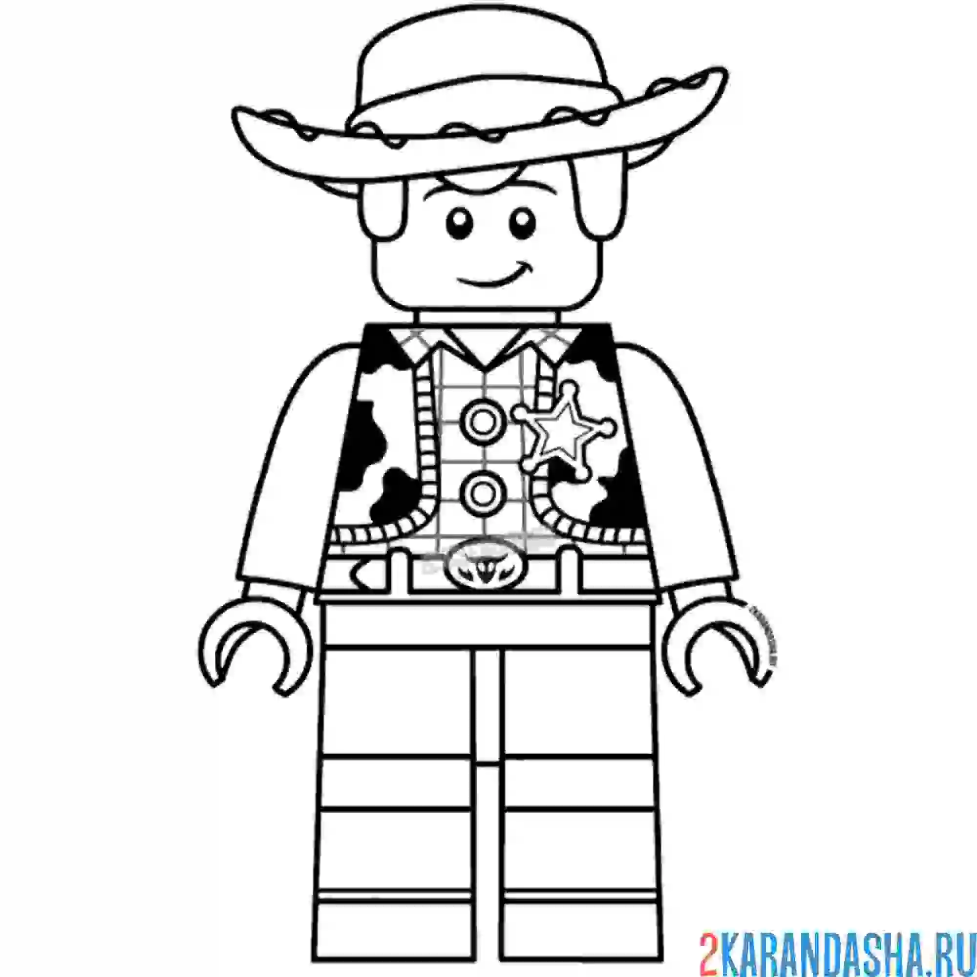 Раскраска истории игрушек вуди прайд