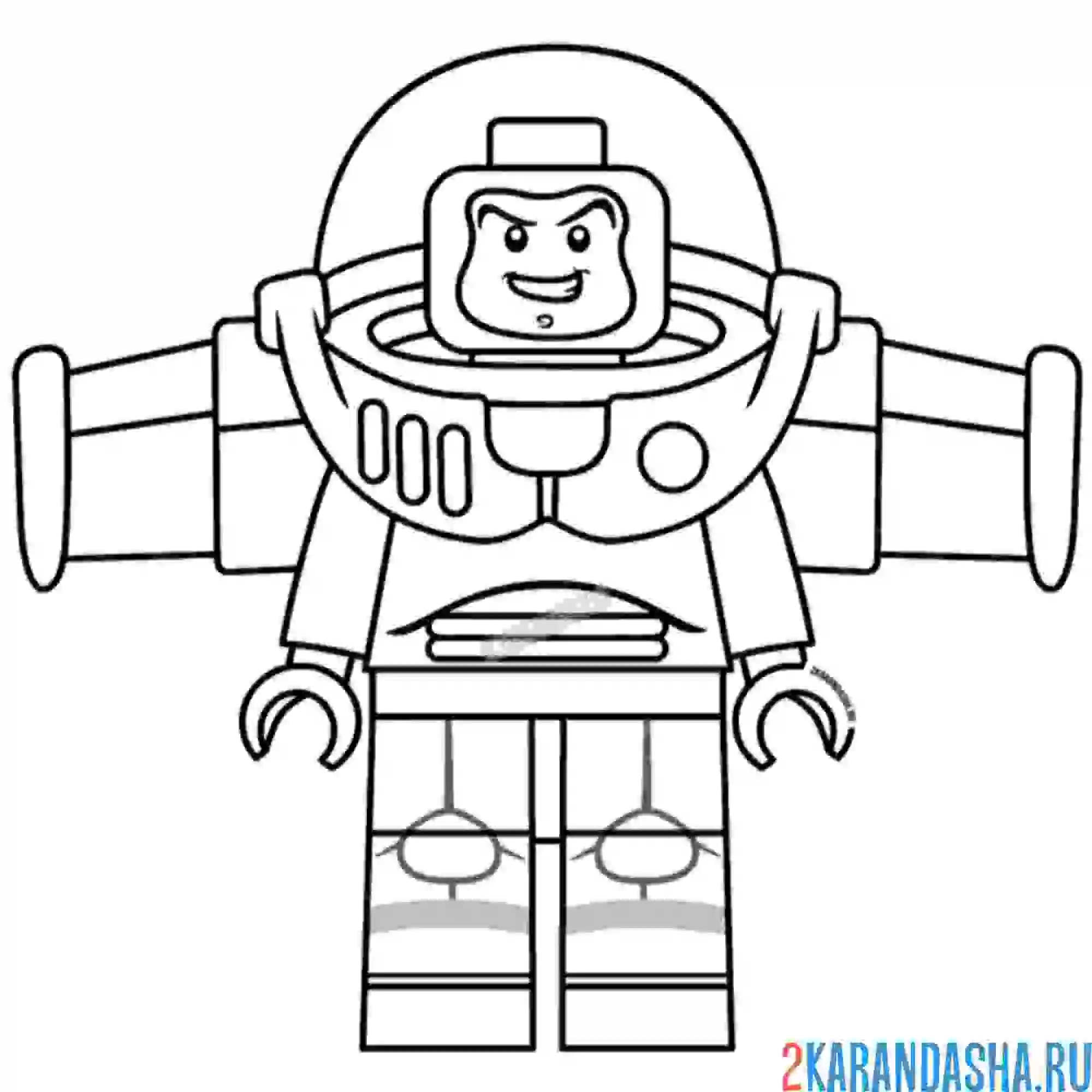 Раскраска базз лайтер из истории игрушек