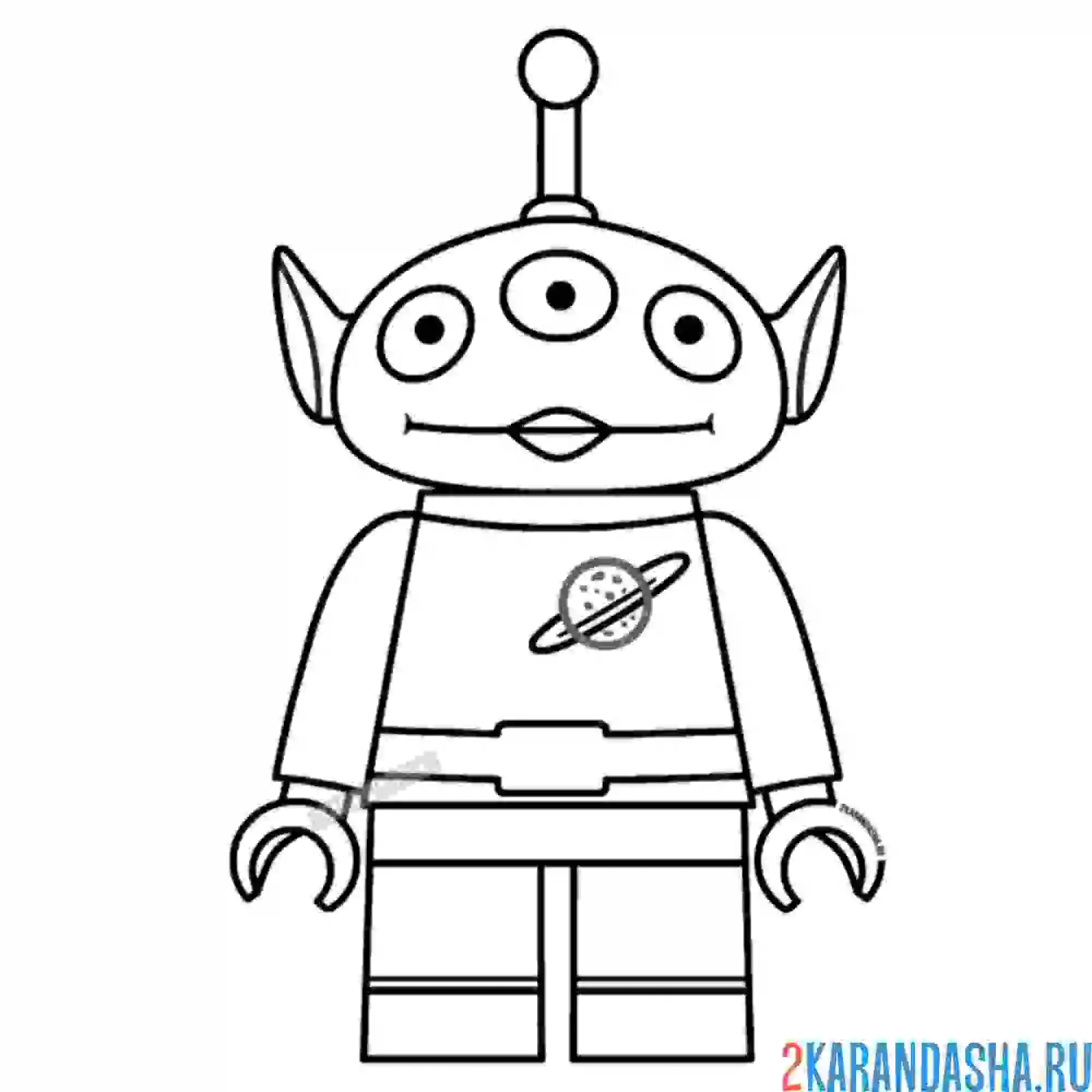 Раскраска истории игрушек пришельцы