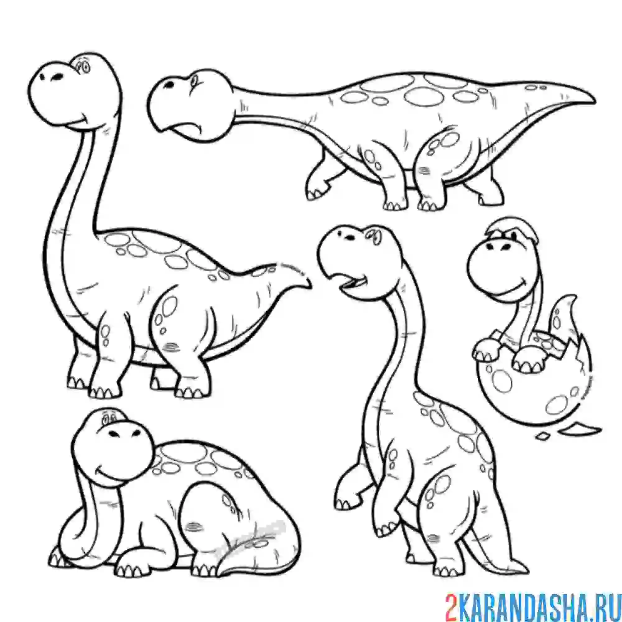 Раскраска много картинок на одном листе