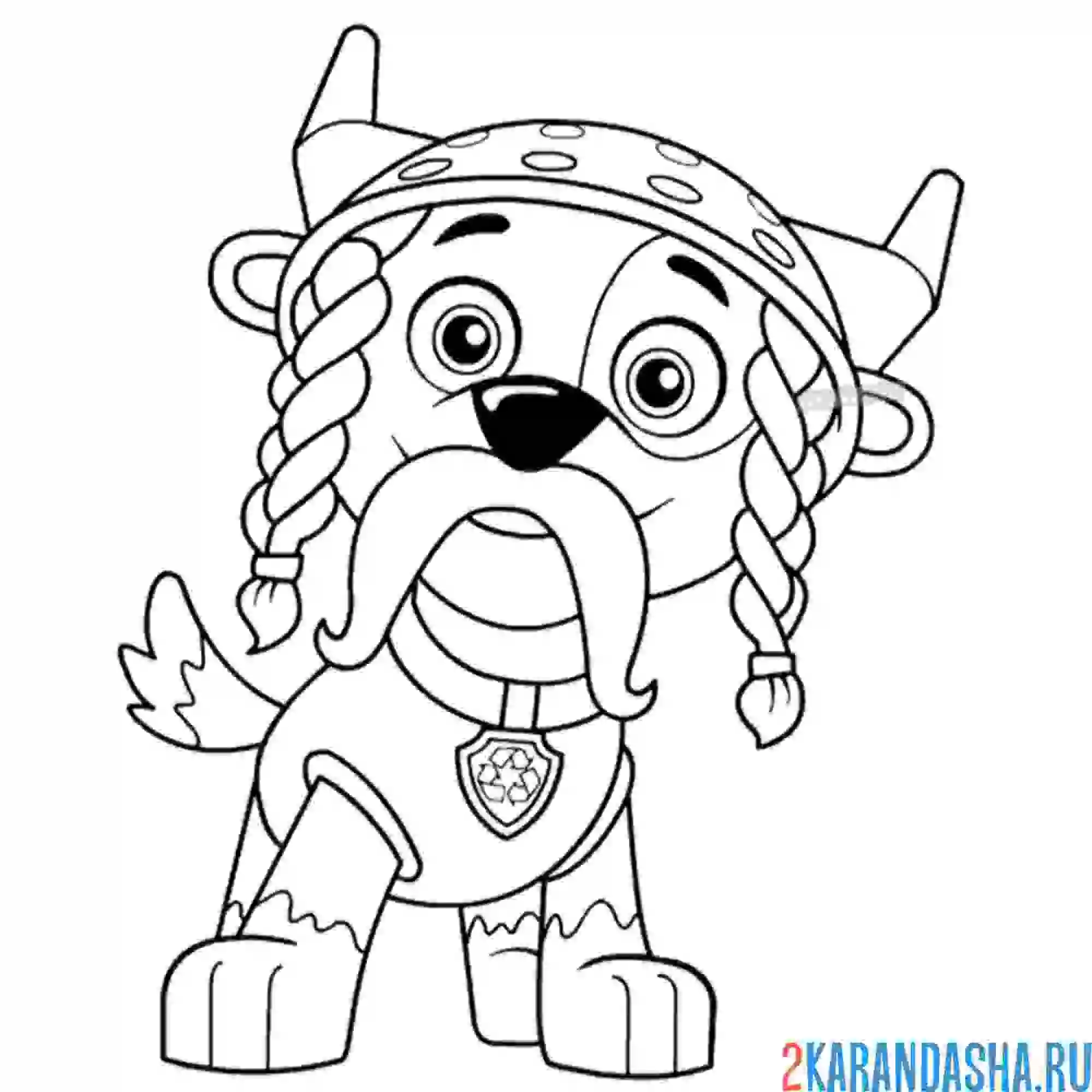 Раскраска рокки викинг