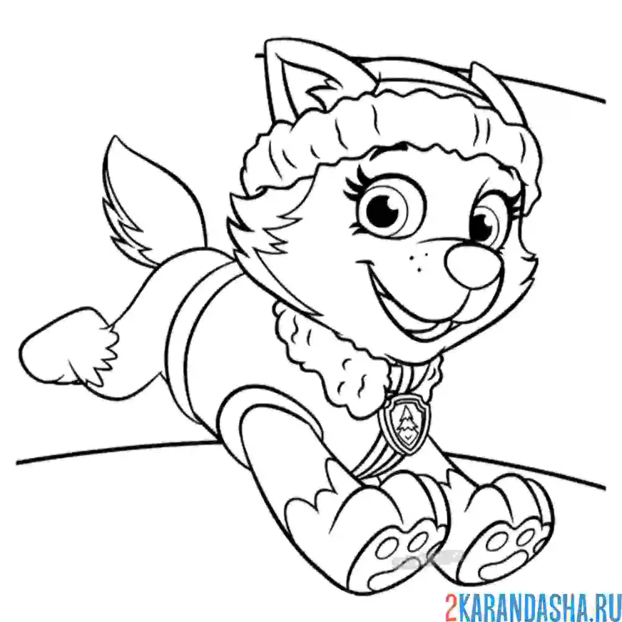 Раскраска счастливая эверест