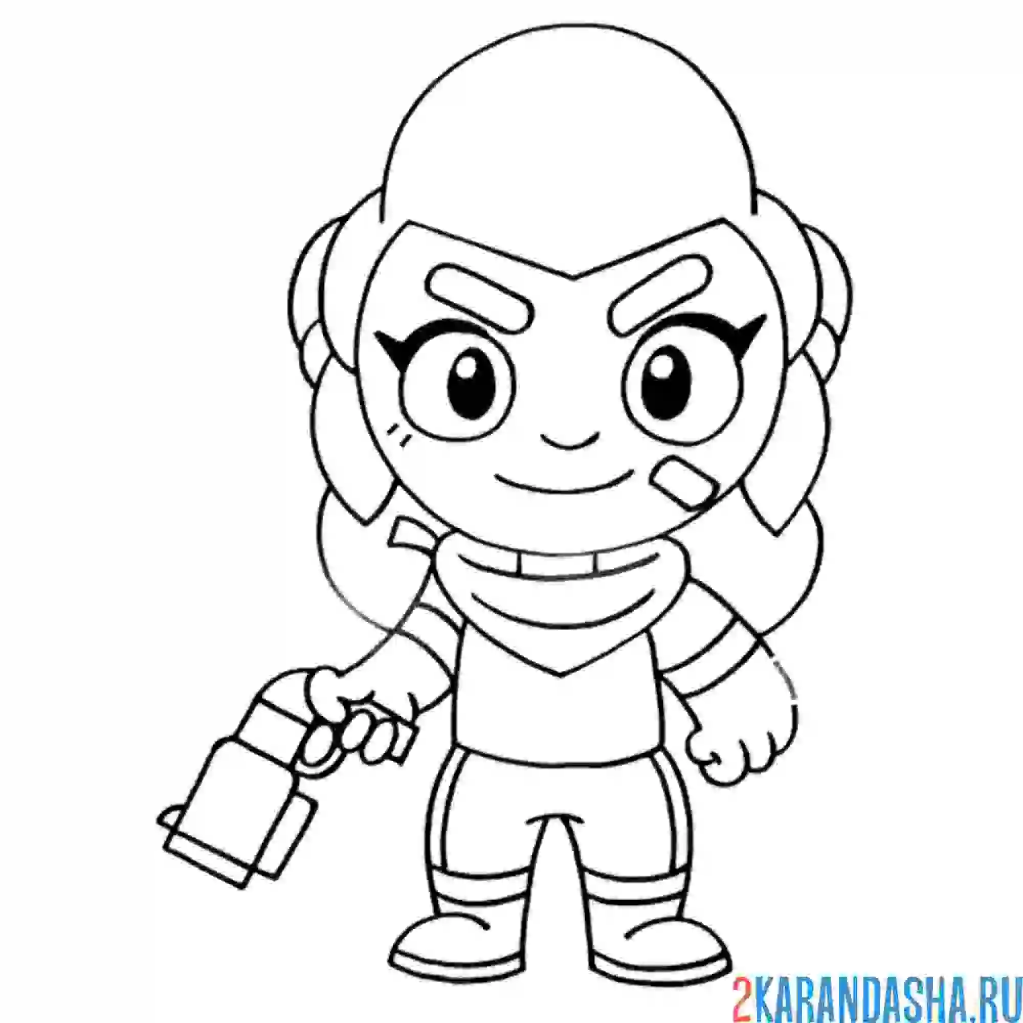 Раскраска шелли воин