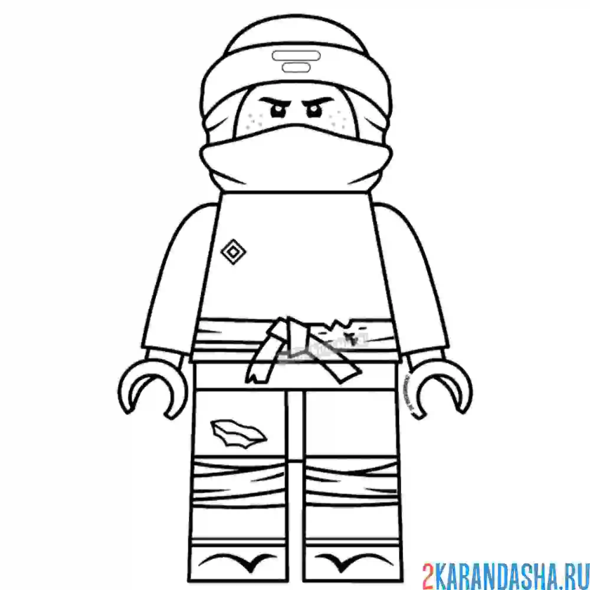 Раскраска ниндзяго джей