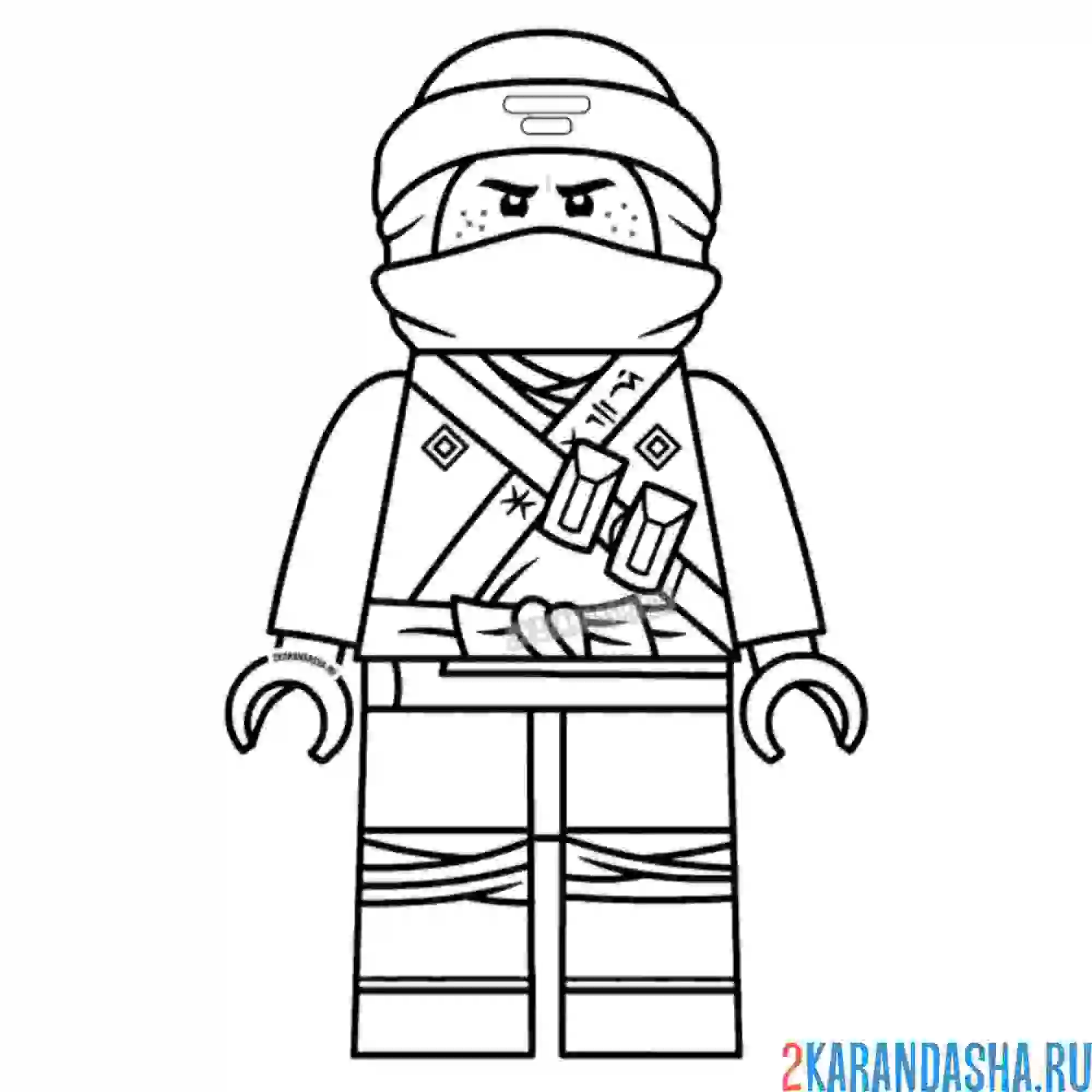 Раскраска джей ниндзяго