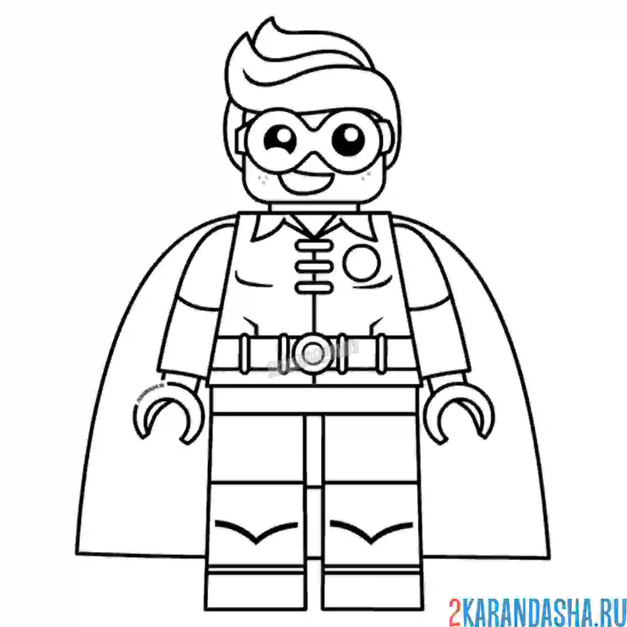 Раскраска робин