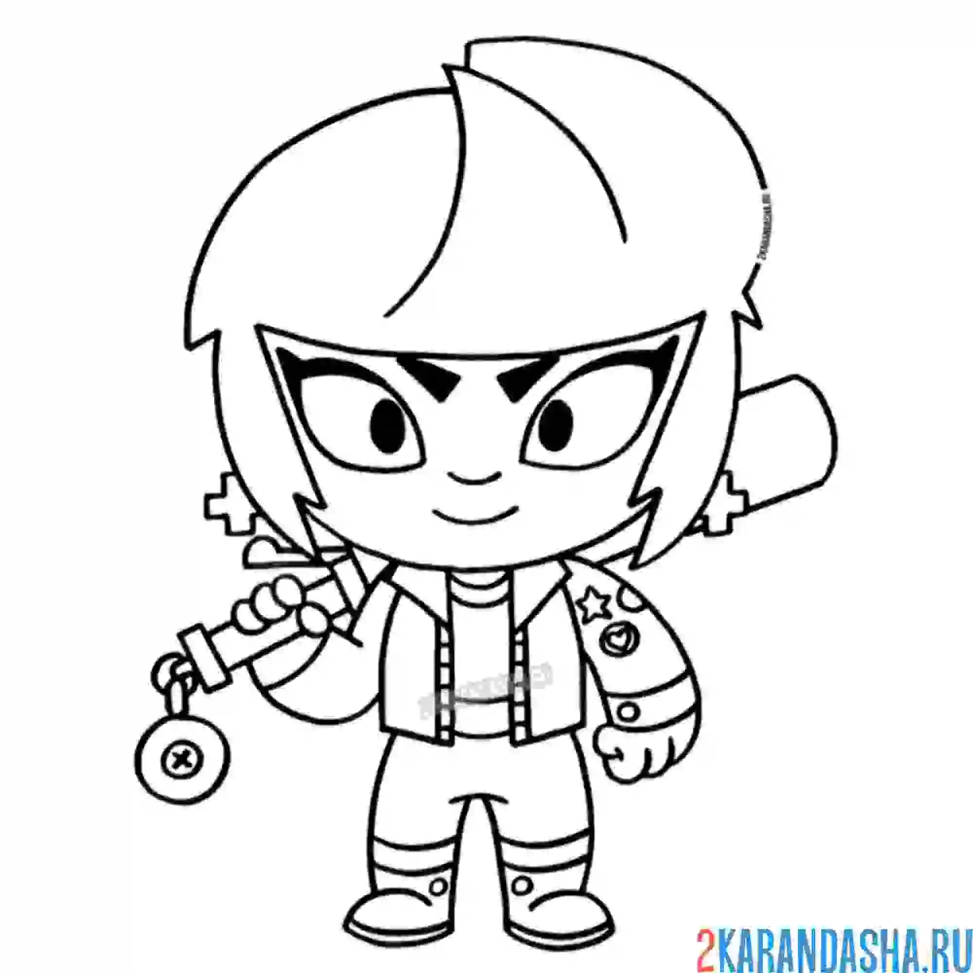 Раскраска скин биби