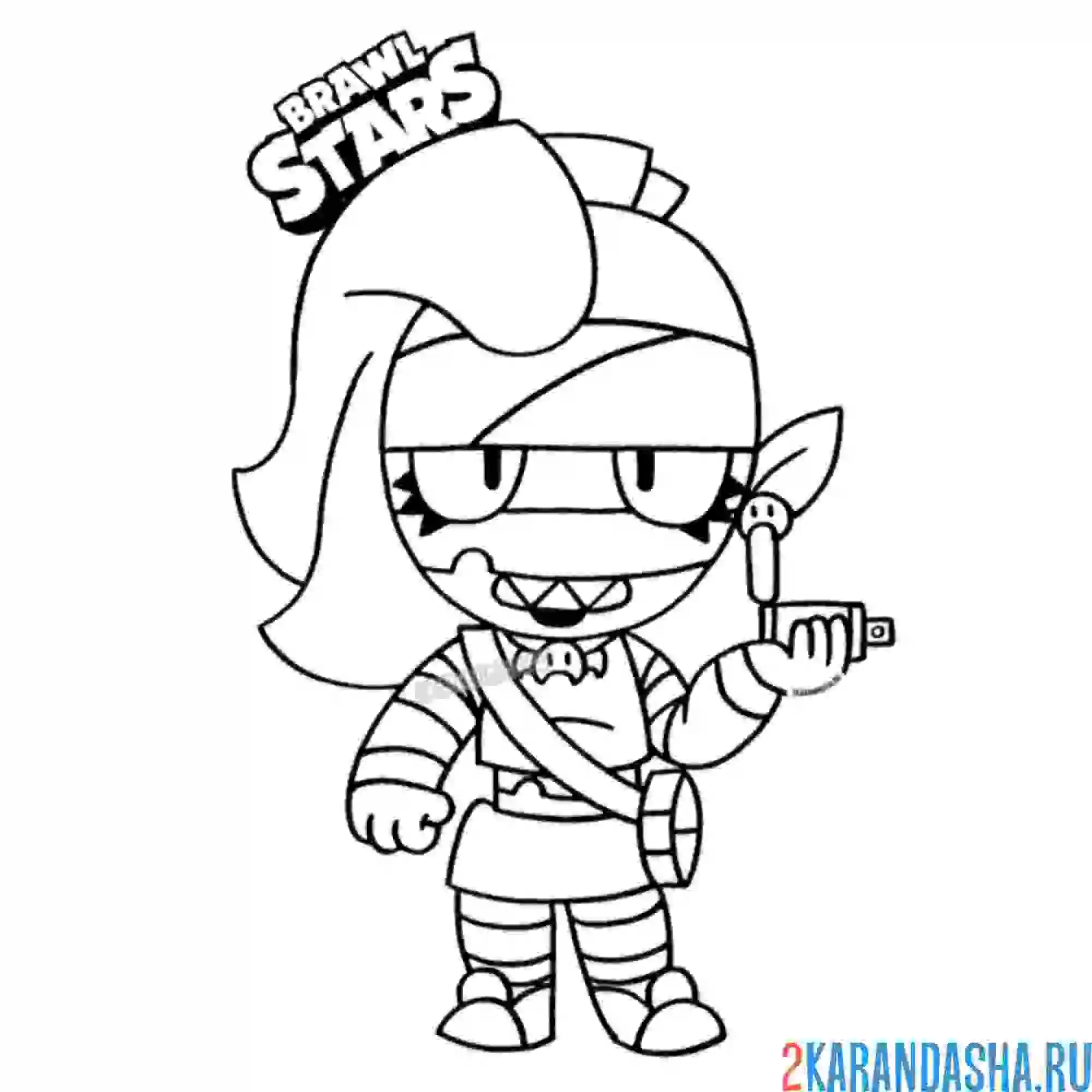 Раскраска эмз скин