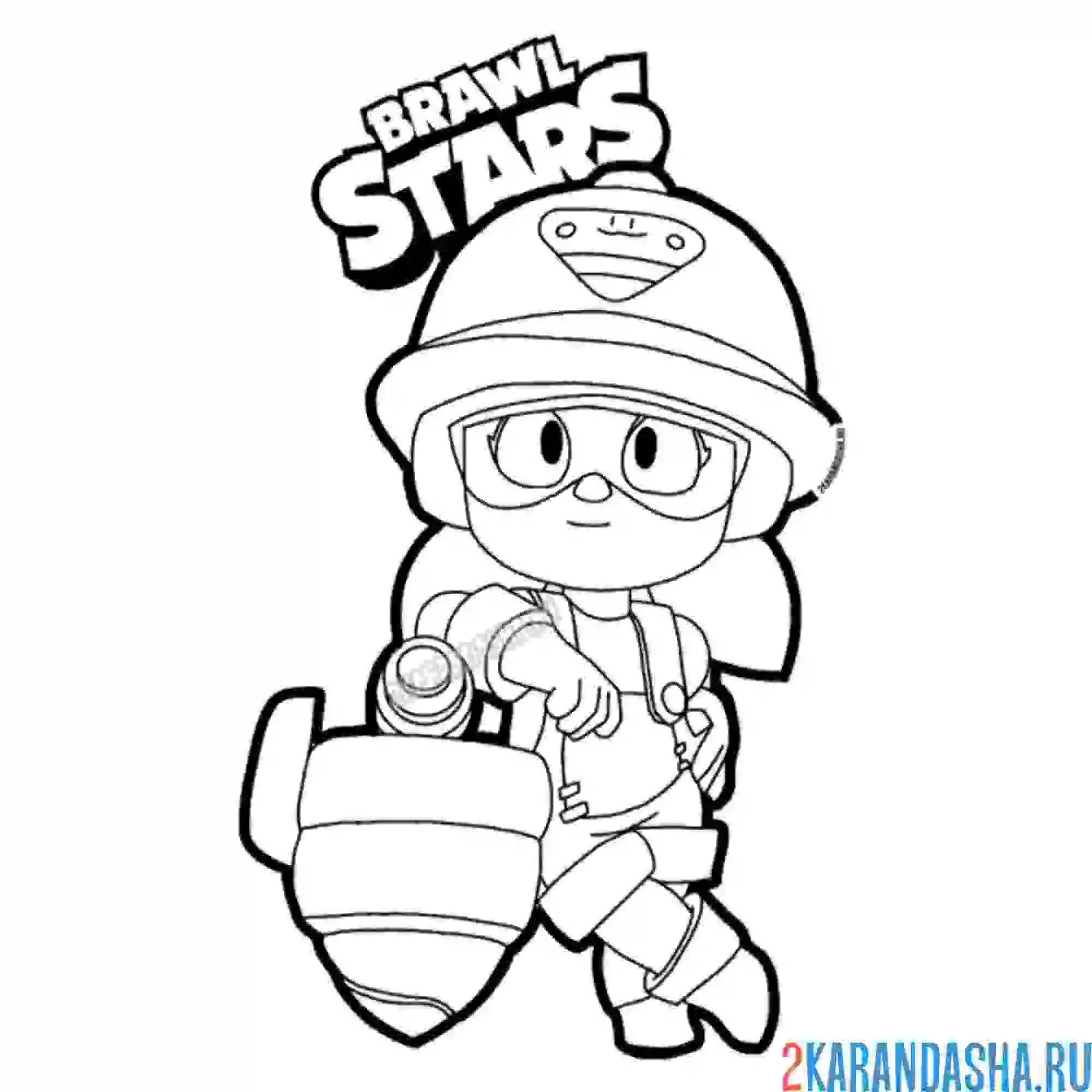 Раскраска джеки