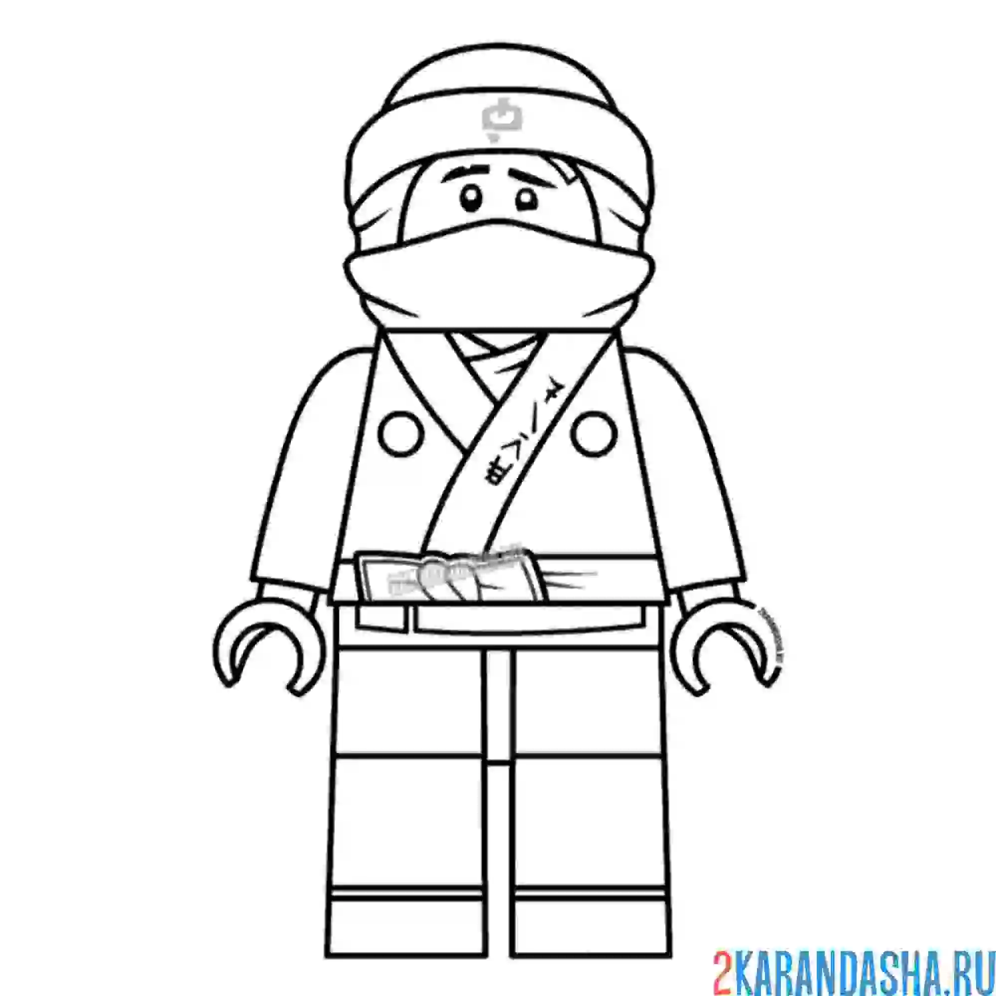 Раскраска кай ниндзяго