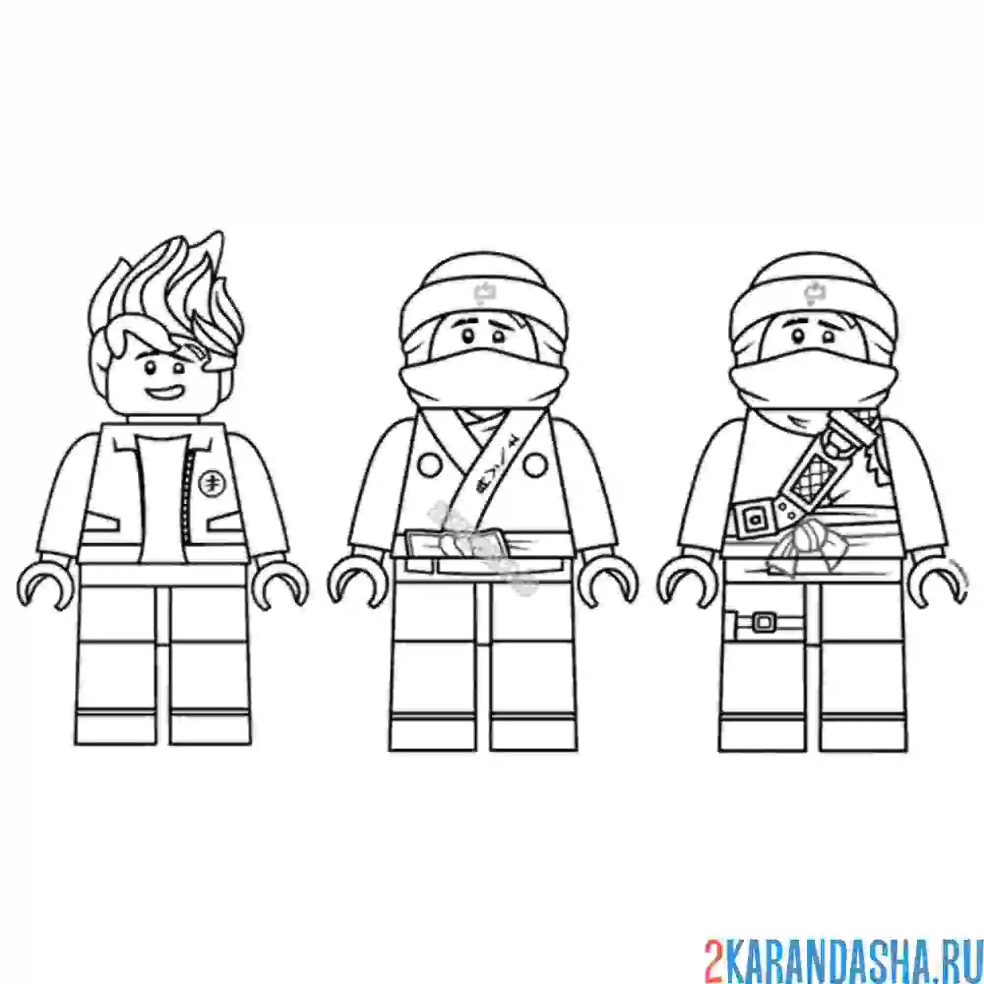 Раскраска кай ниндзяго мастер огня