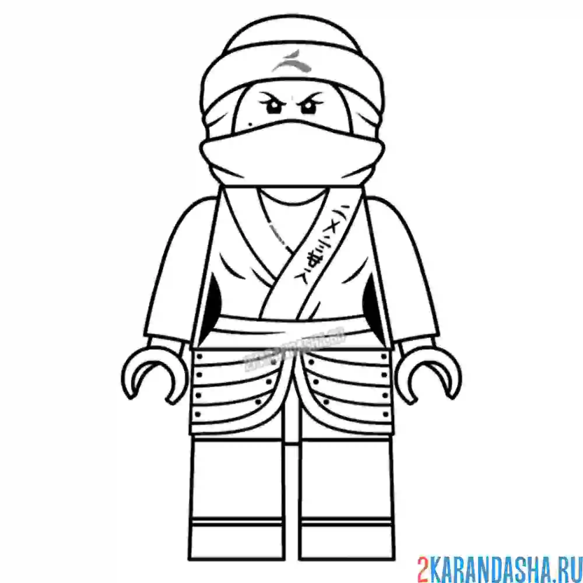 Раскраска ниндзяго ния