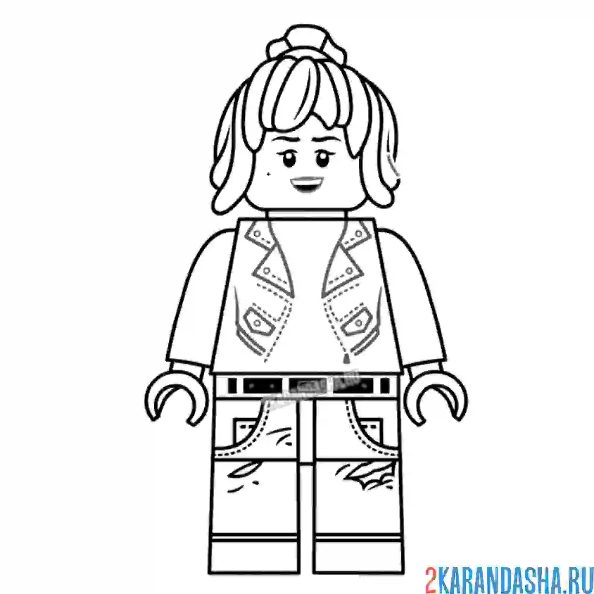 Раскраска ниндзяго ния в нормальном облике