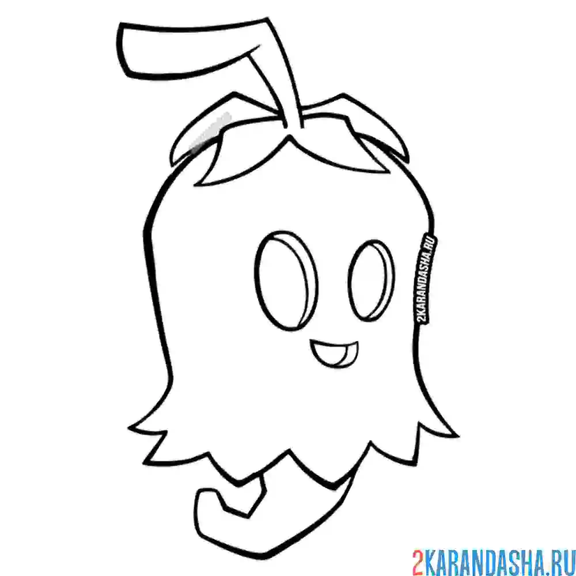 Раскраска призрачный перец