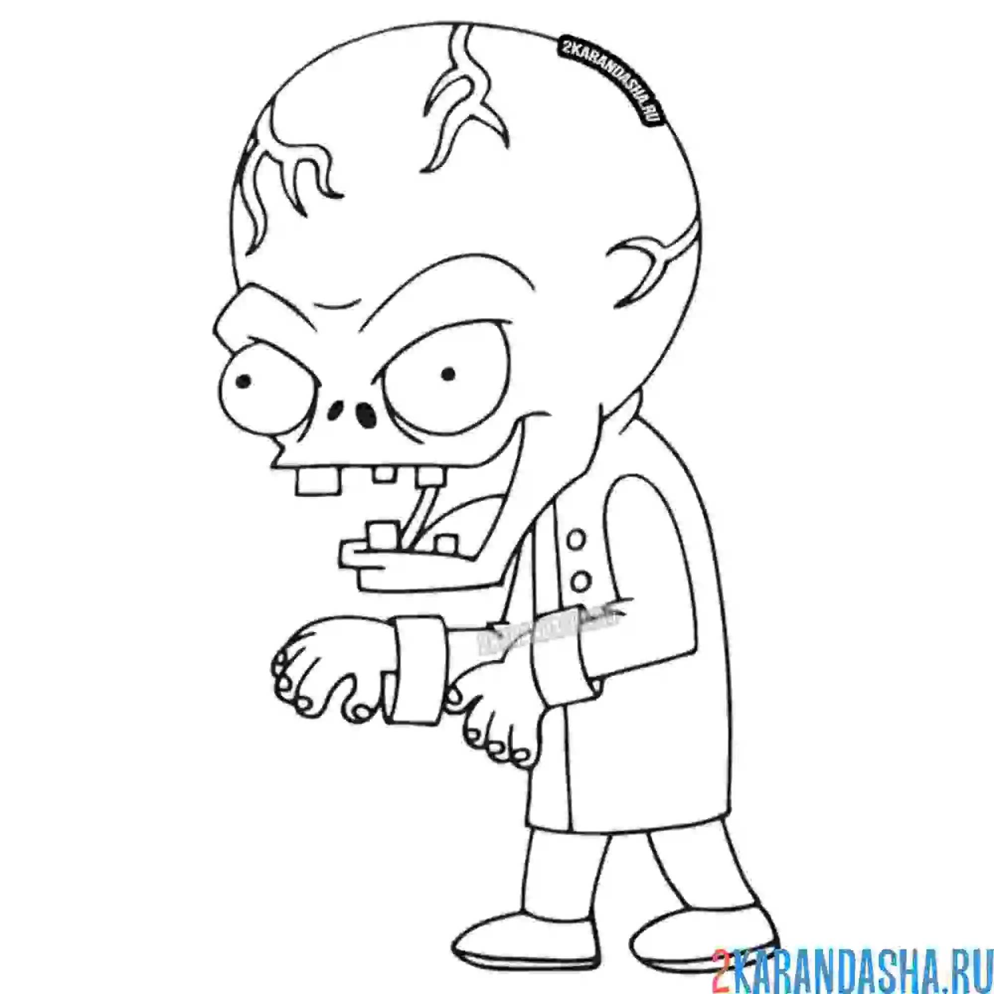 Раскраска доктор зомбосс