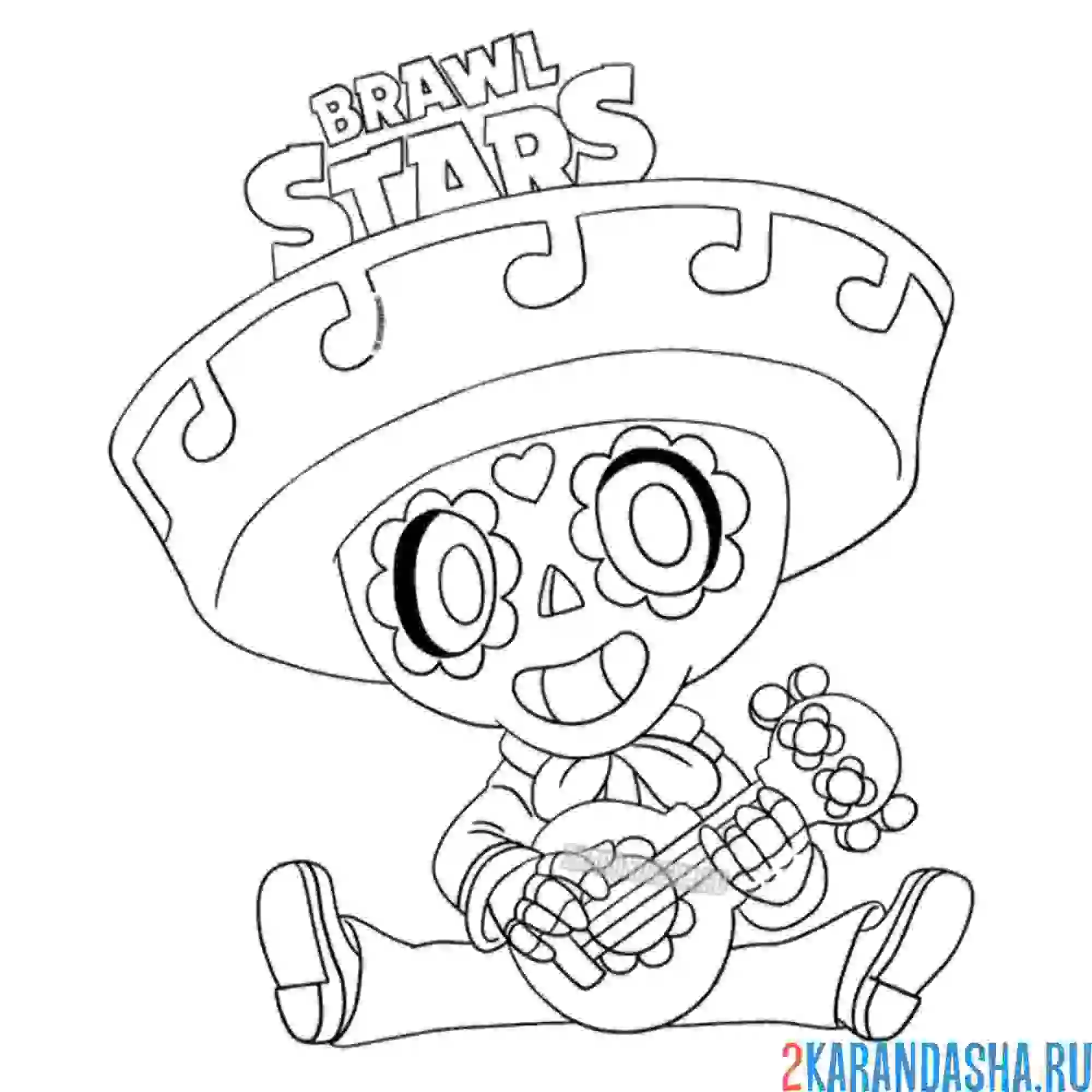 Раскраска скин поко