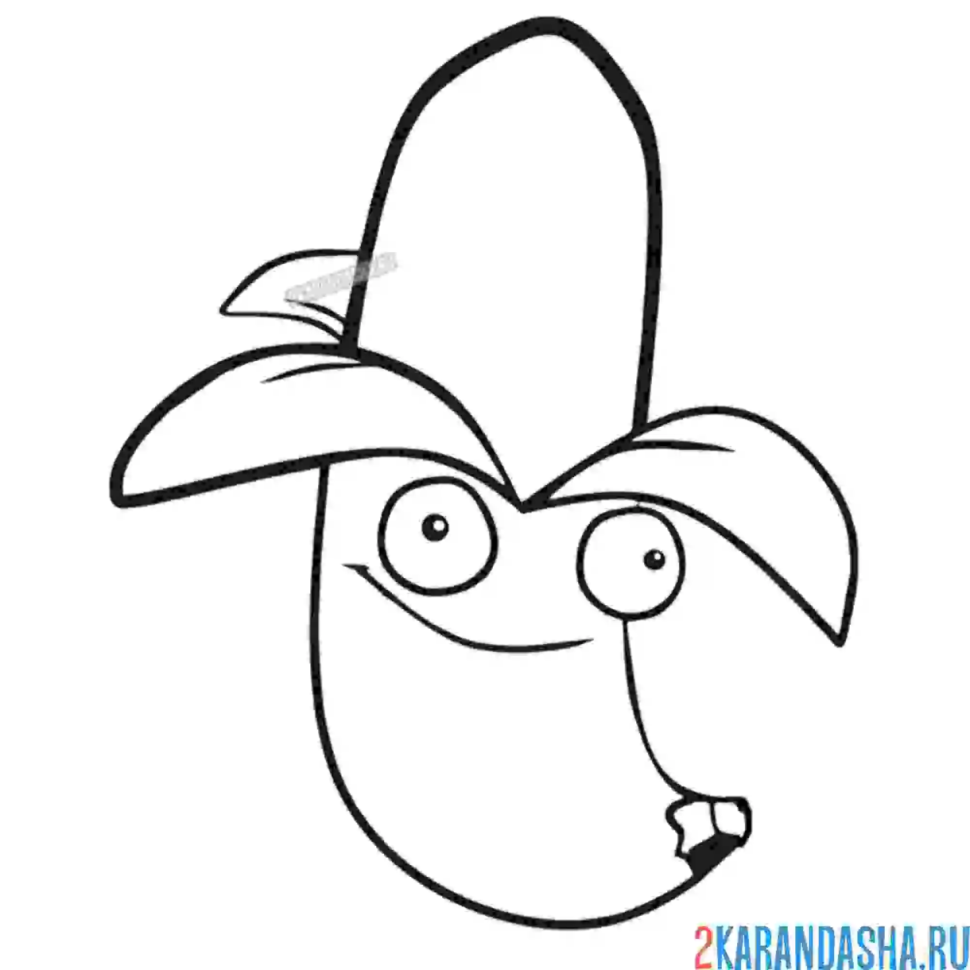 Раскраска бананомет