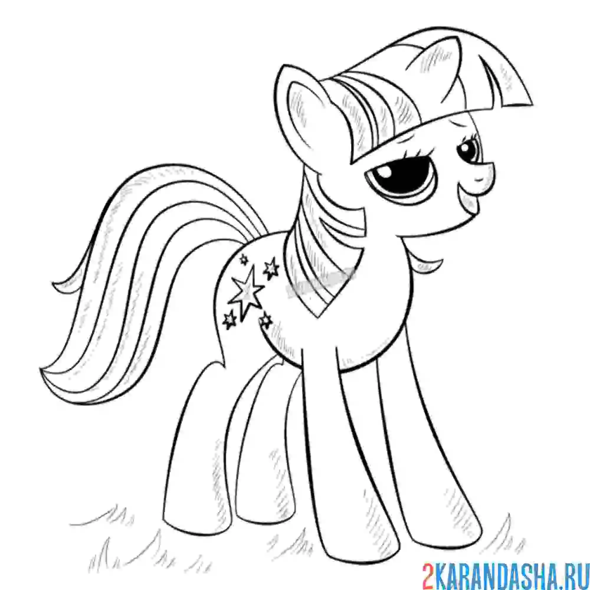 Раскраска недовольная искорка