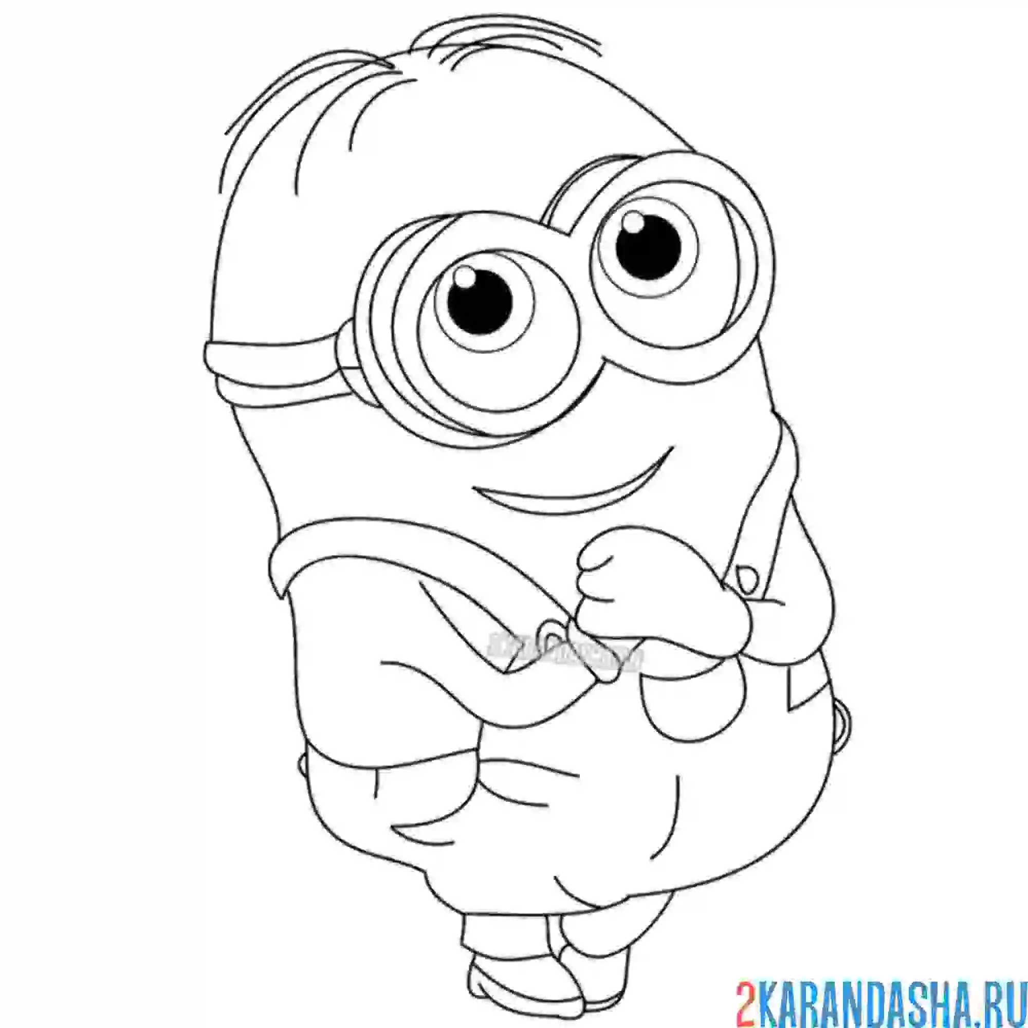 Раскраска милашка дейв