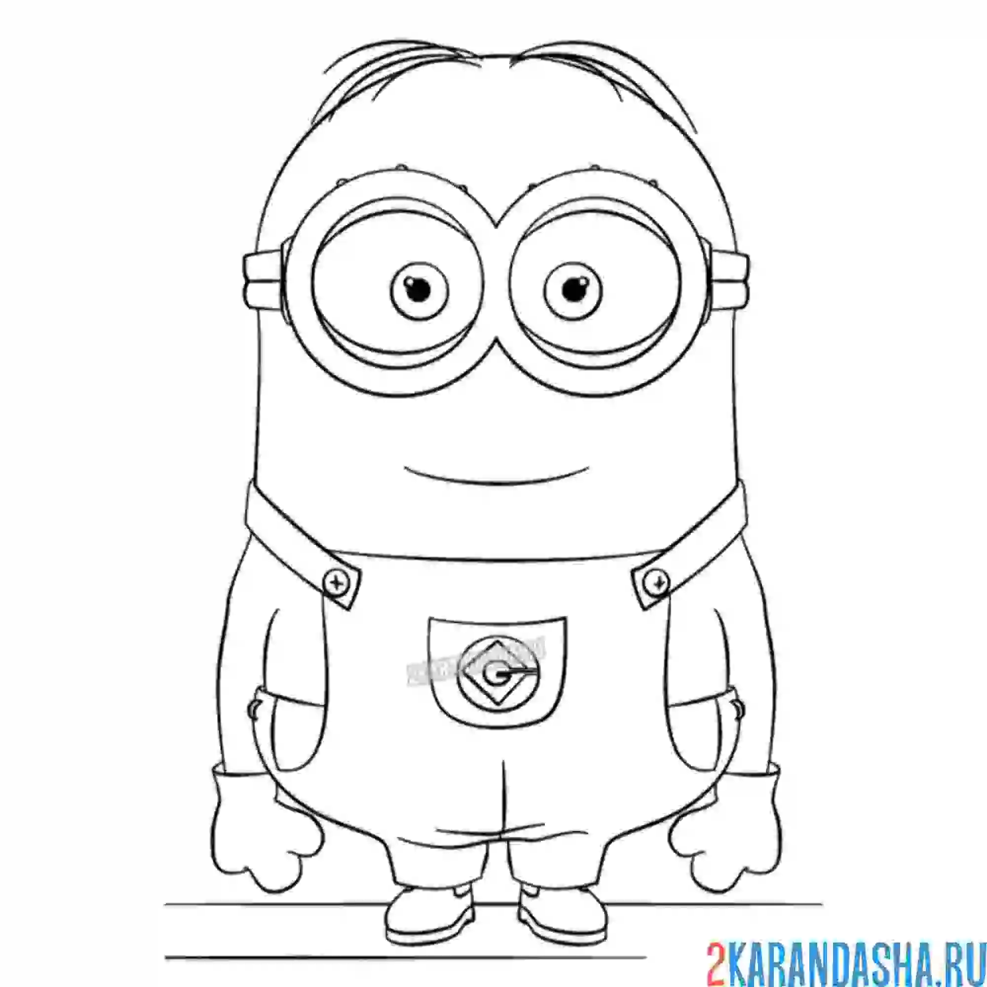 Раскраска забавный дейв