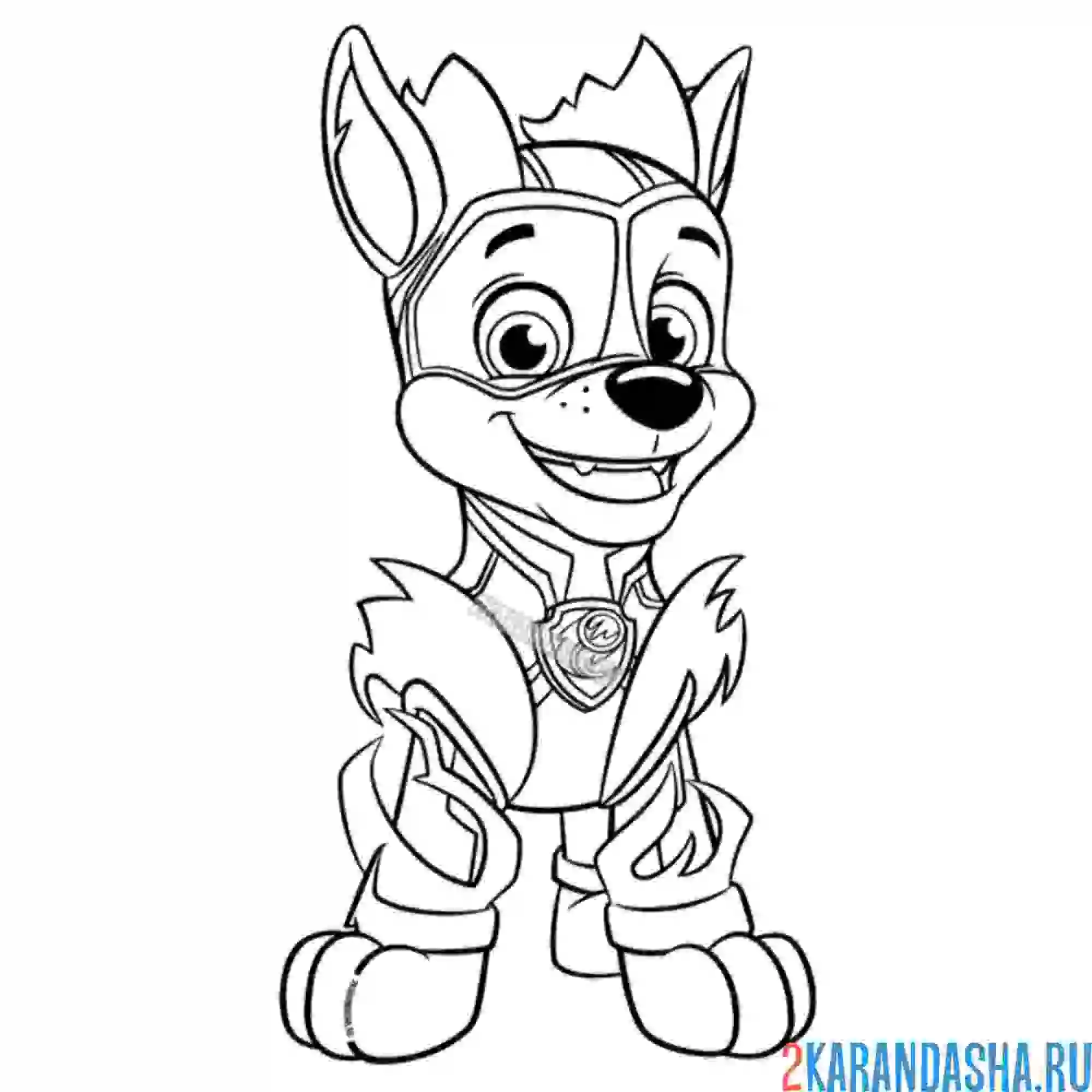 Раскраска мегащенки гонщик