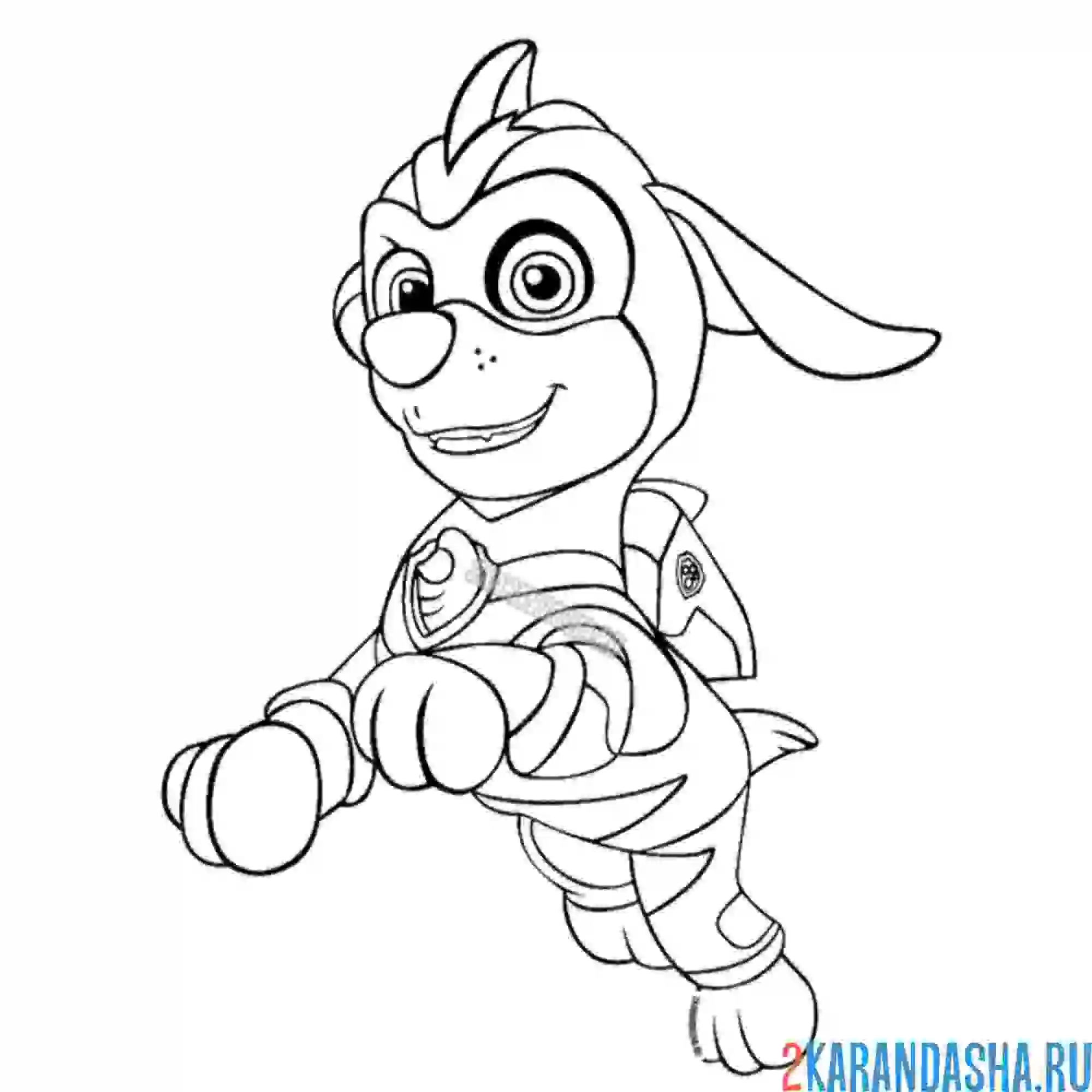 Раскраска мегащенки зума