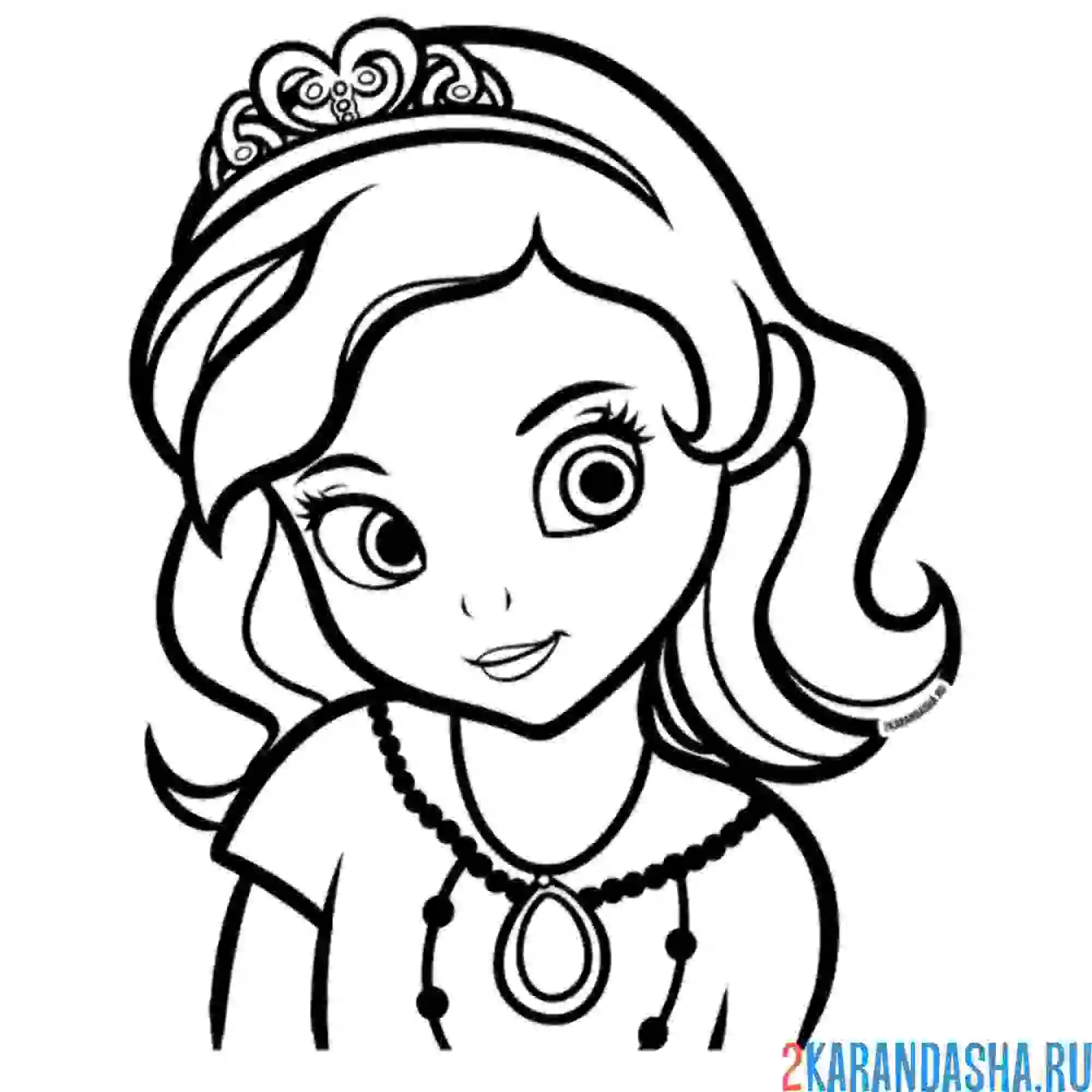 Раскраска портрет