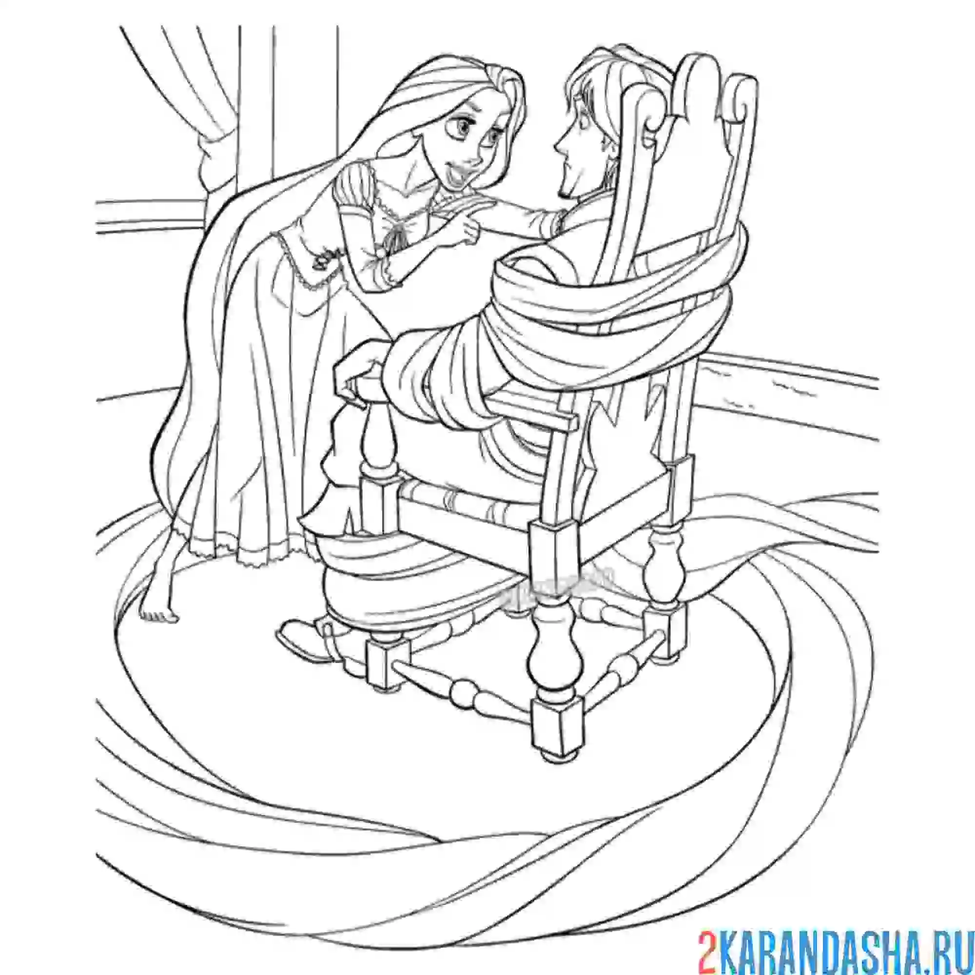 Раскраска взяла в плен флина