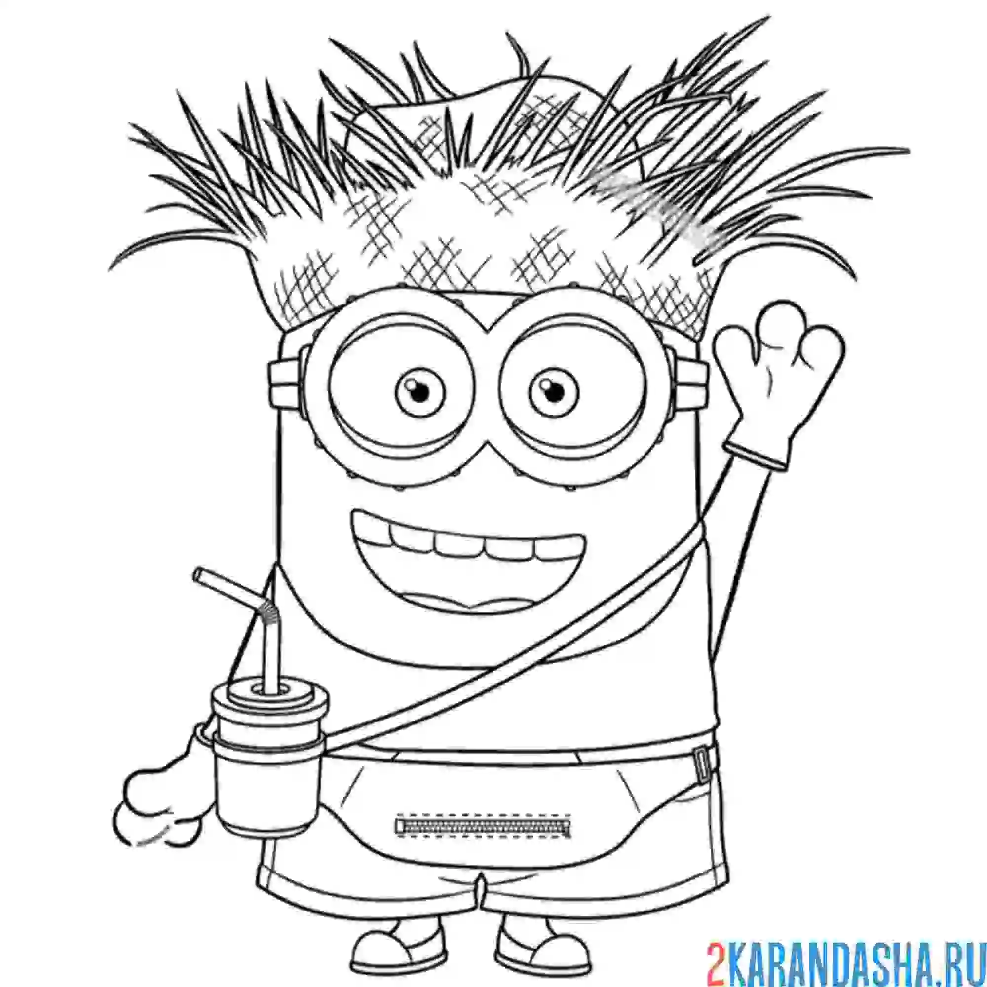 Раскраска дейв турист из 3 части мультика