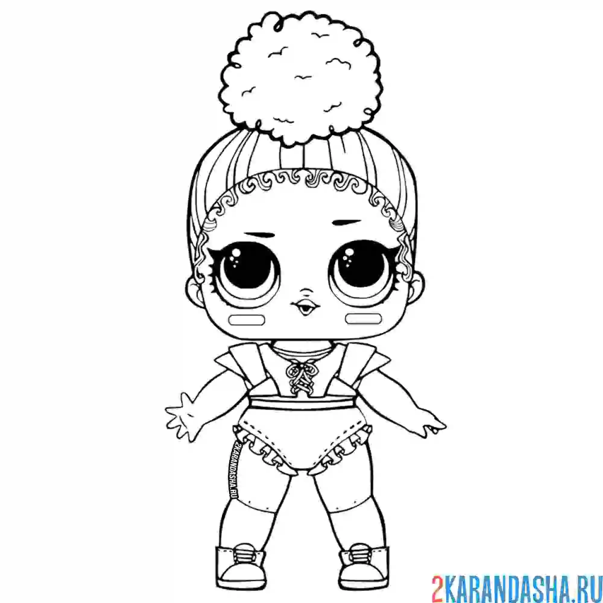 Раскраска лол спортсменка (touchdown)