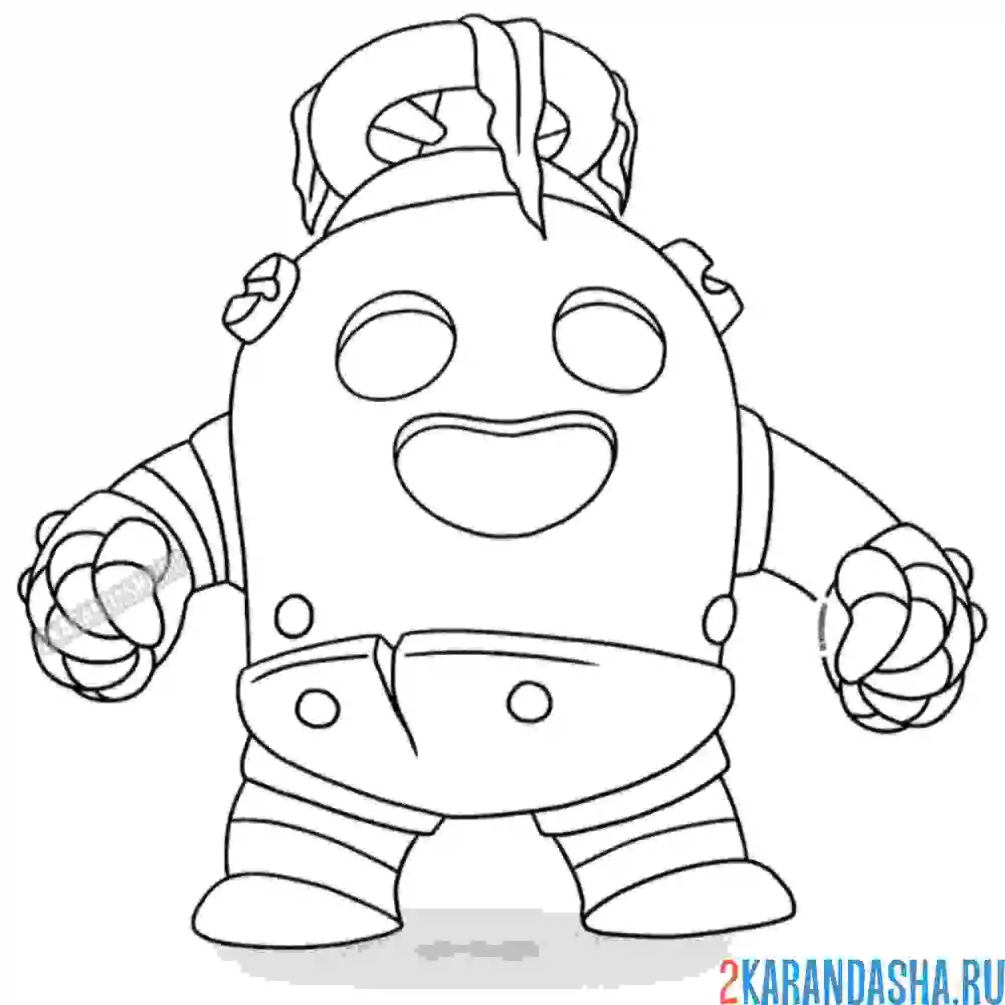 Раскраска скин робо спайка