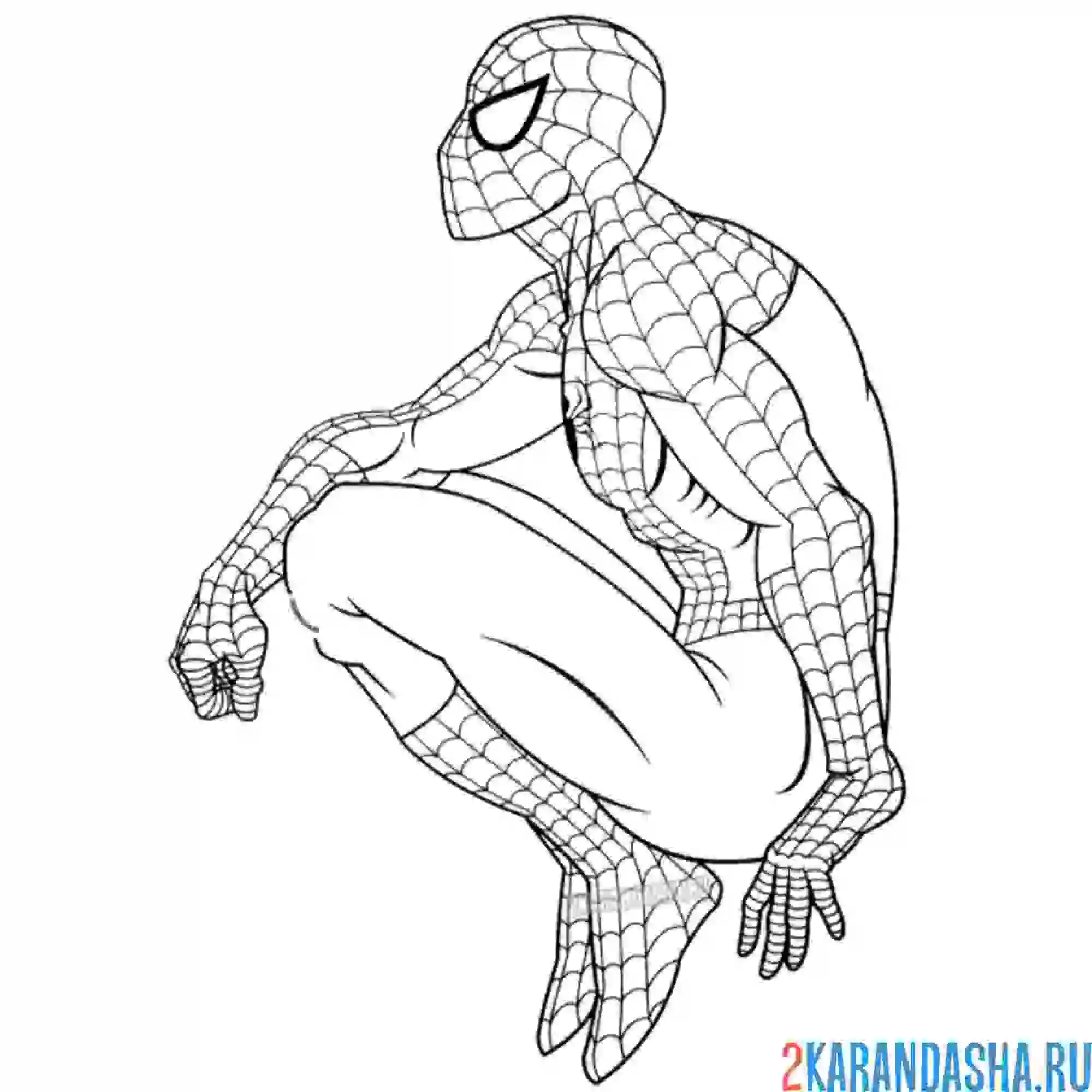 Раскраска задумался