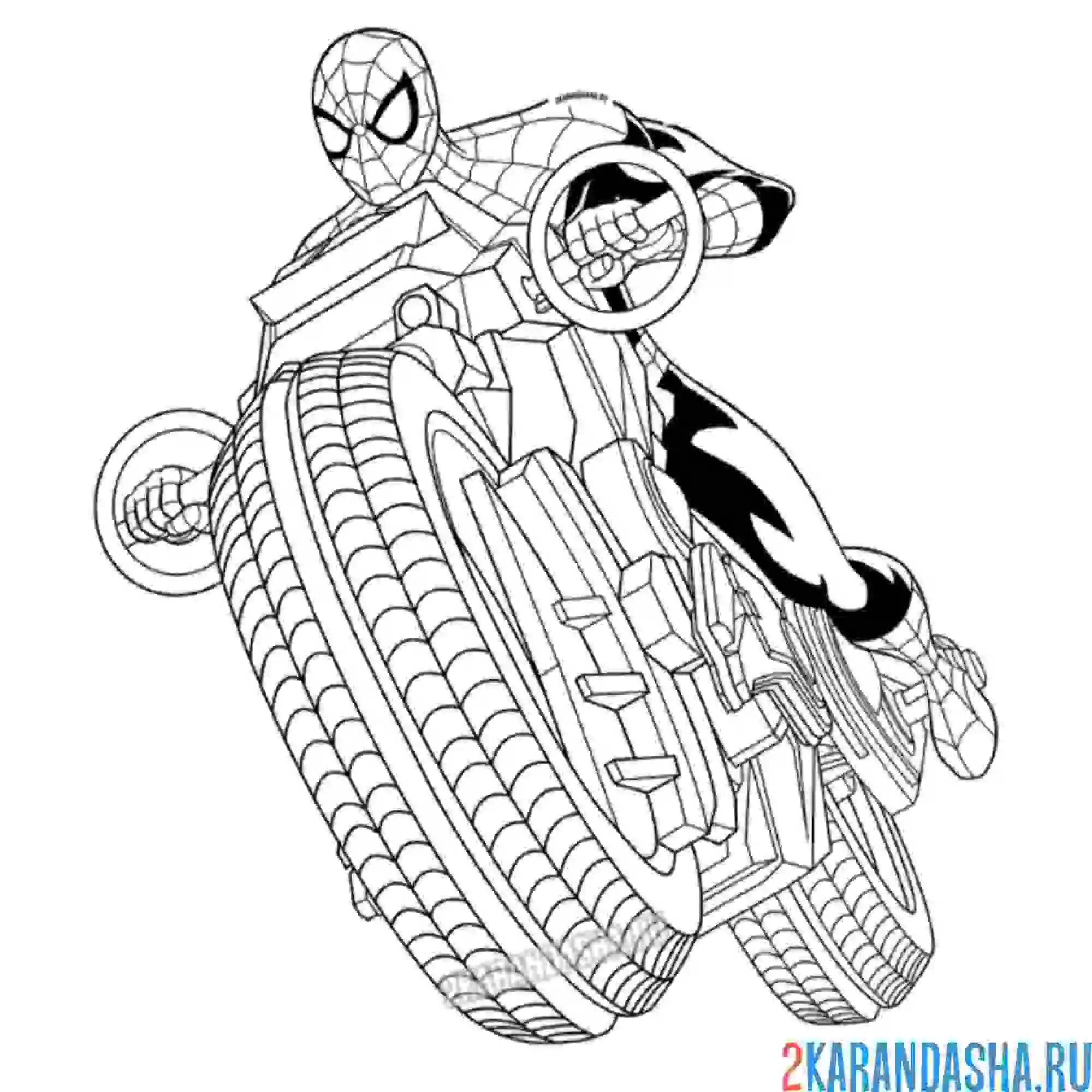 Раскраска на мотоцикле