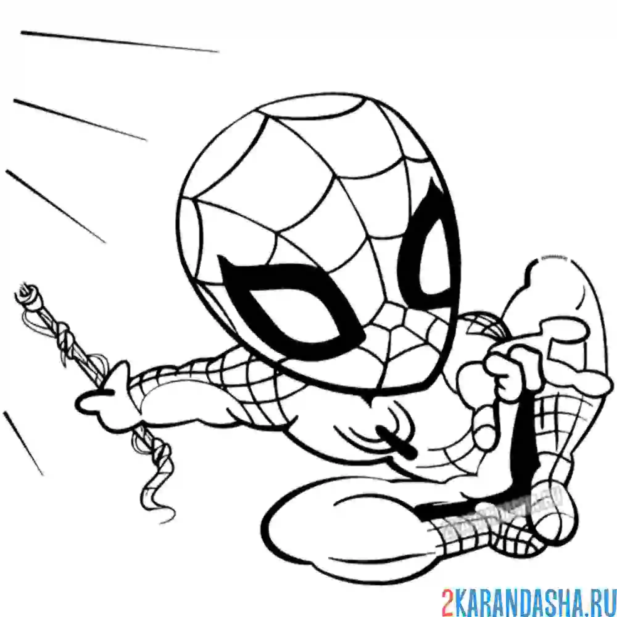 Раскраска герой комиксов