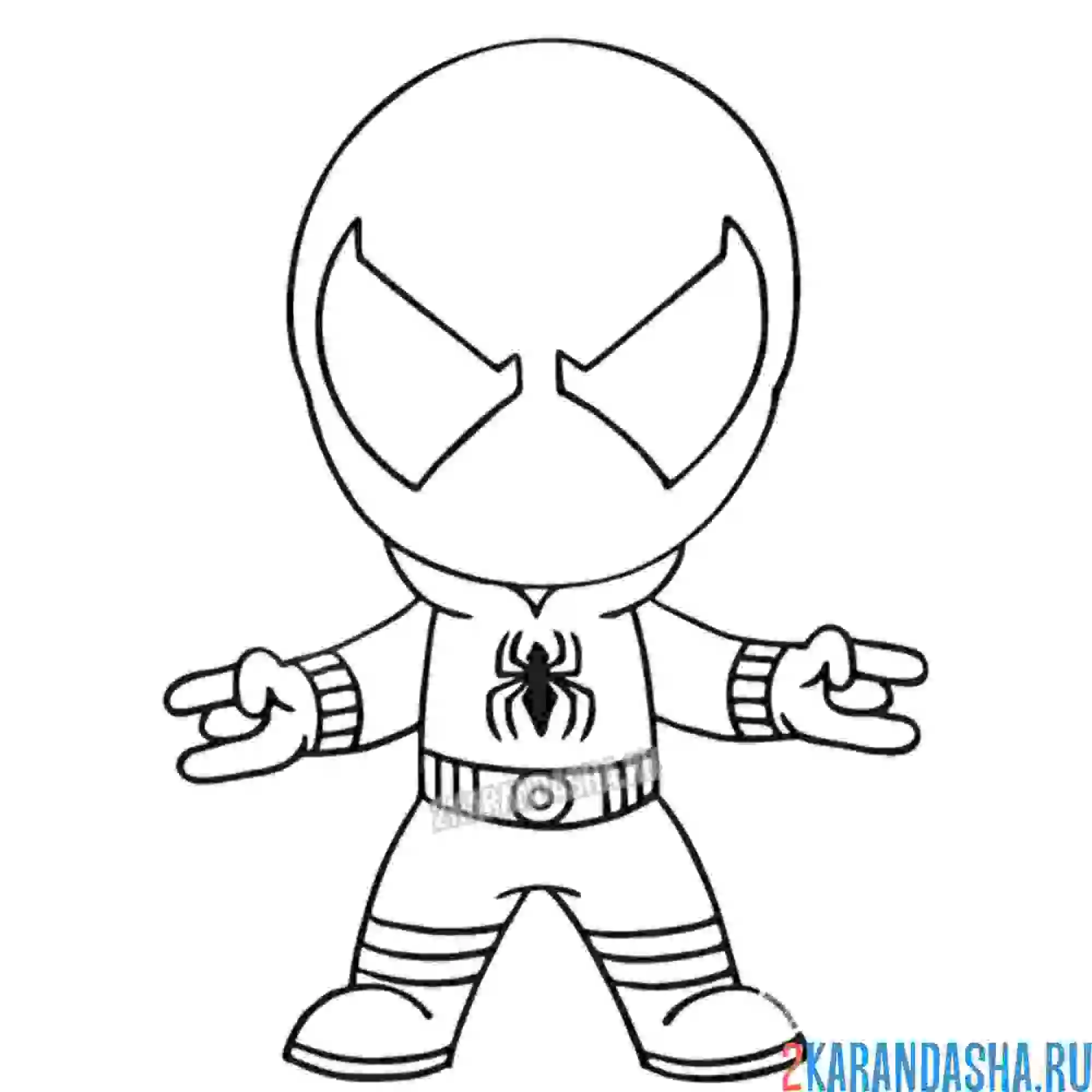 Раскраска алый паук (scarlet spider)