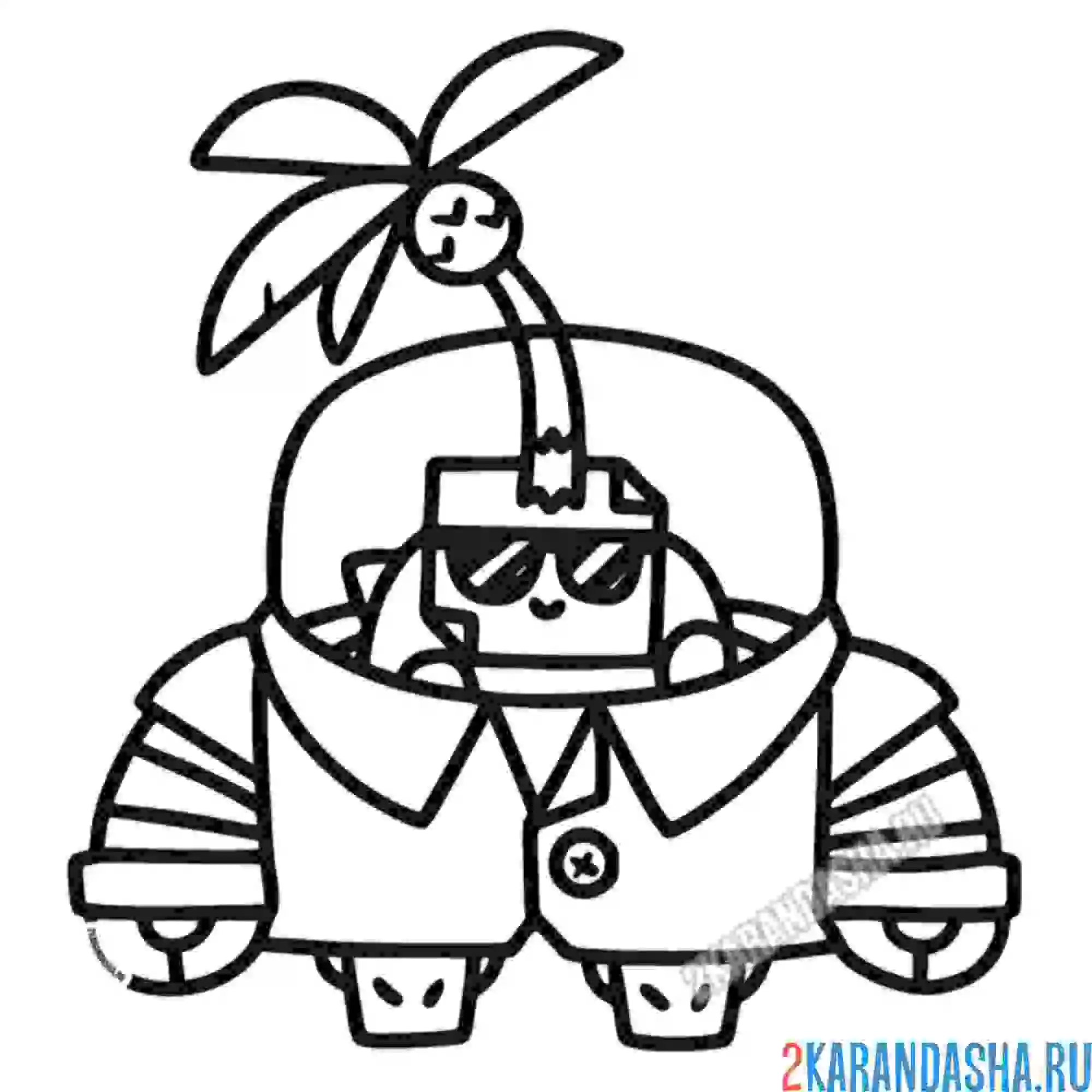 Раскраска тропический спраут