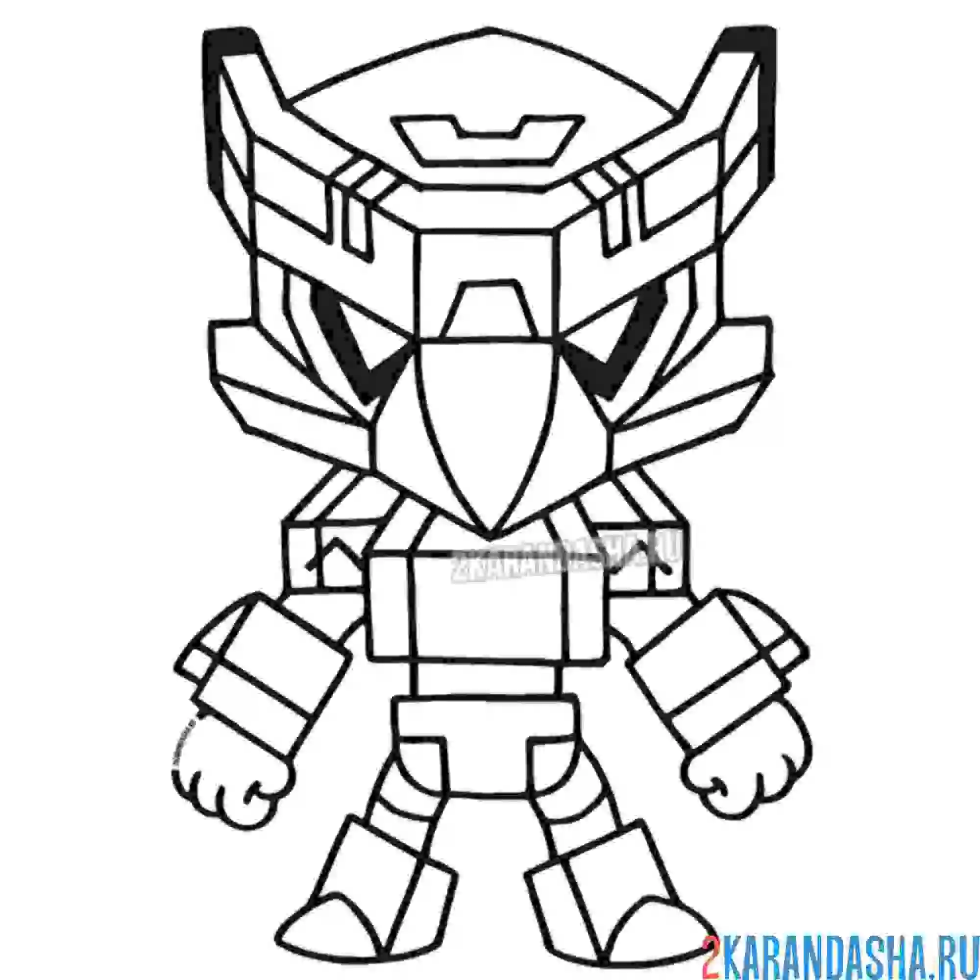 Раскраска меха кроу. механический ворон в броне