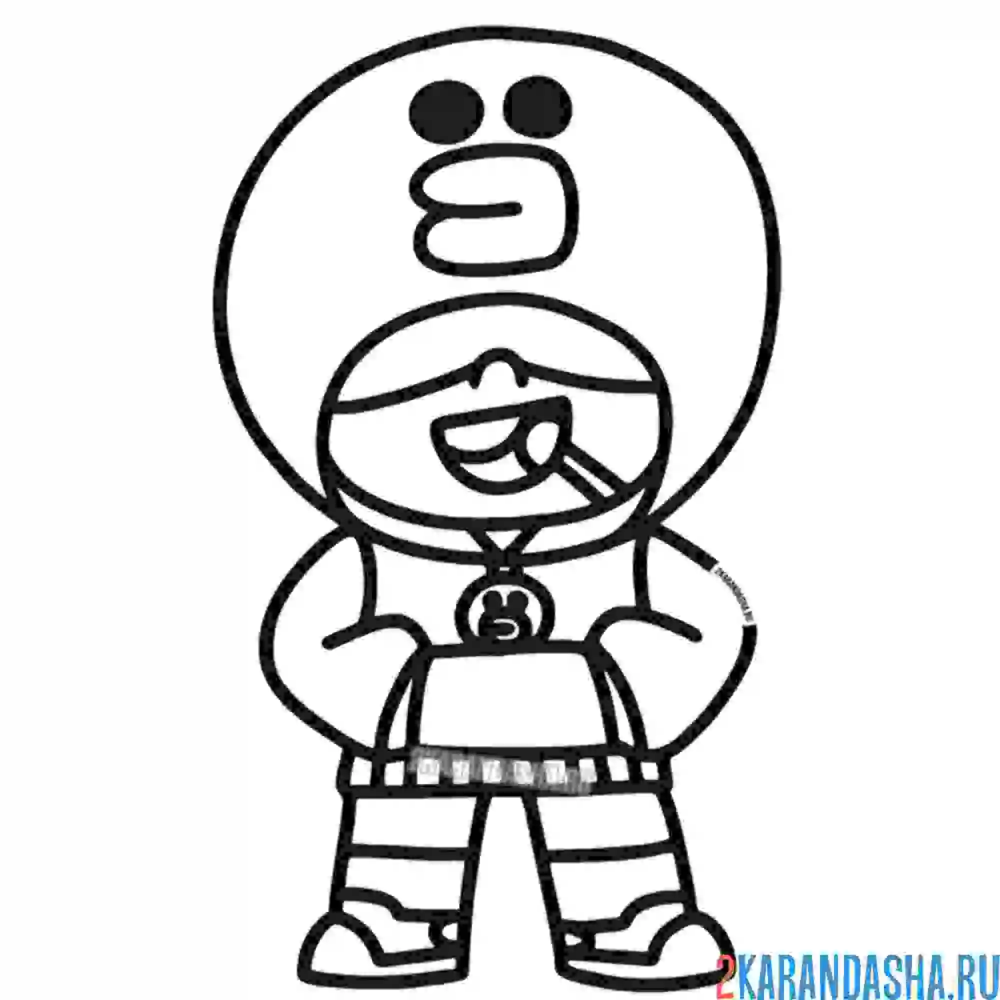 Раскраска скин леон салли