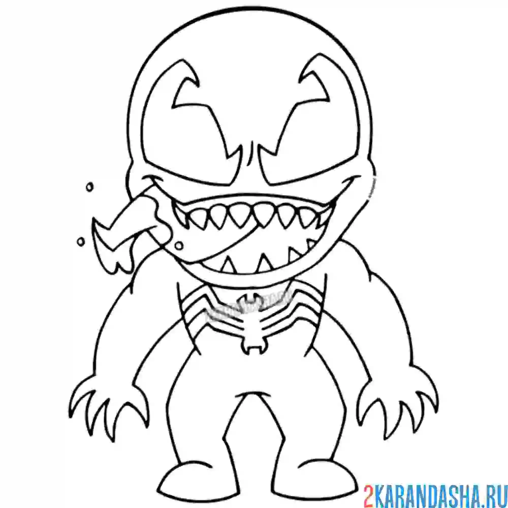 Раскраска веном