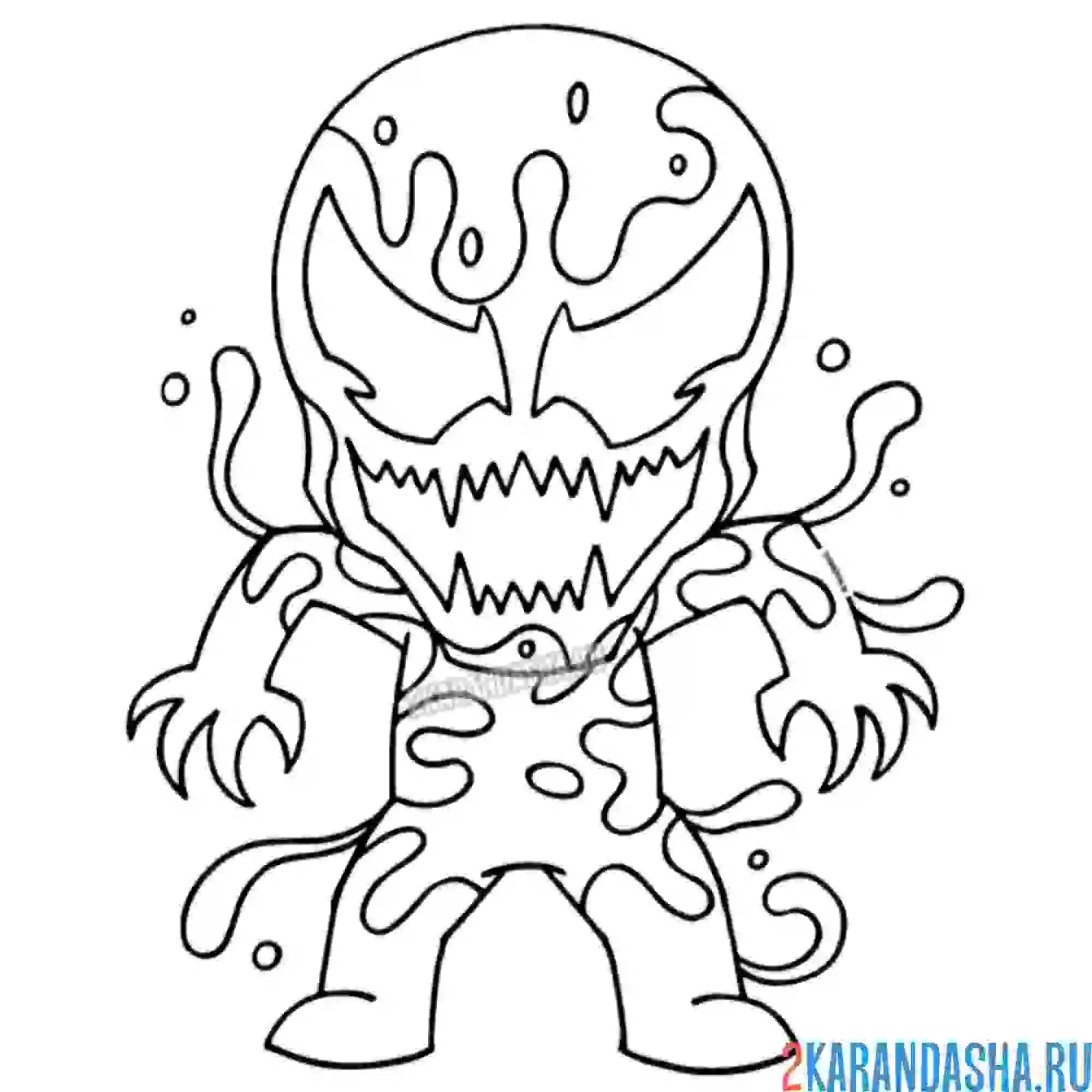 Раскраска карнаж максимальная резня