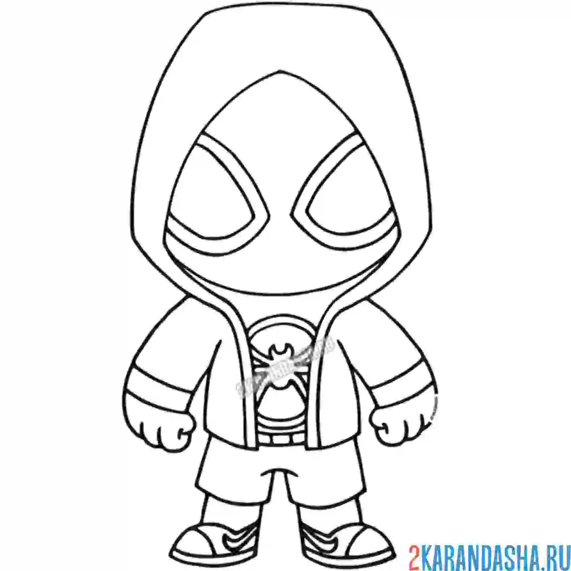 Раскраска майлз моралес