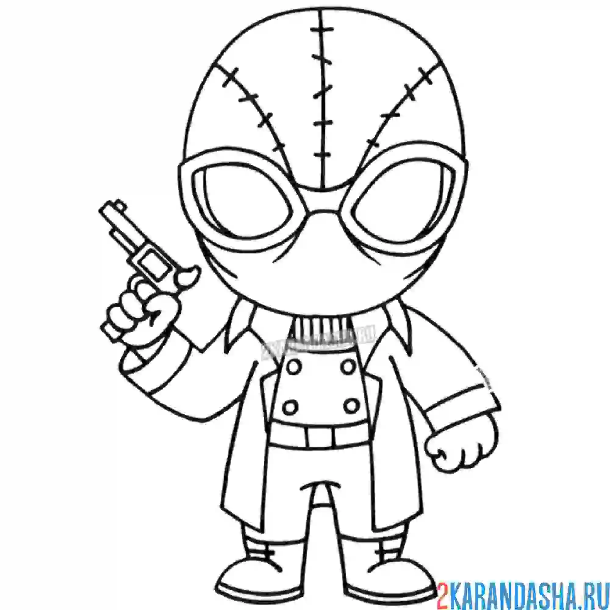 Раскраска ночная обезьяна, марвел