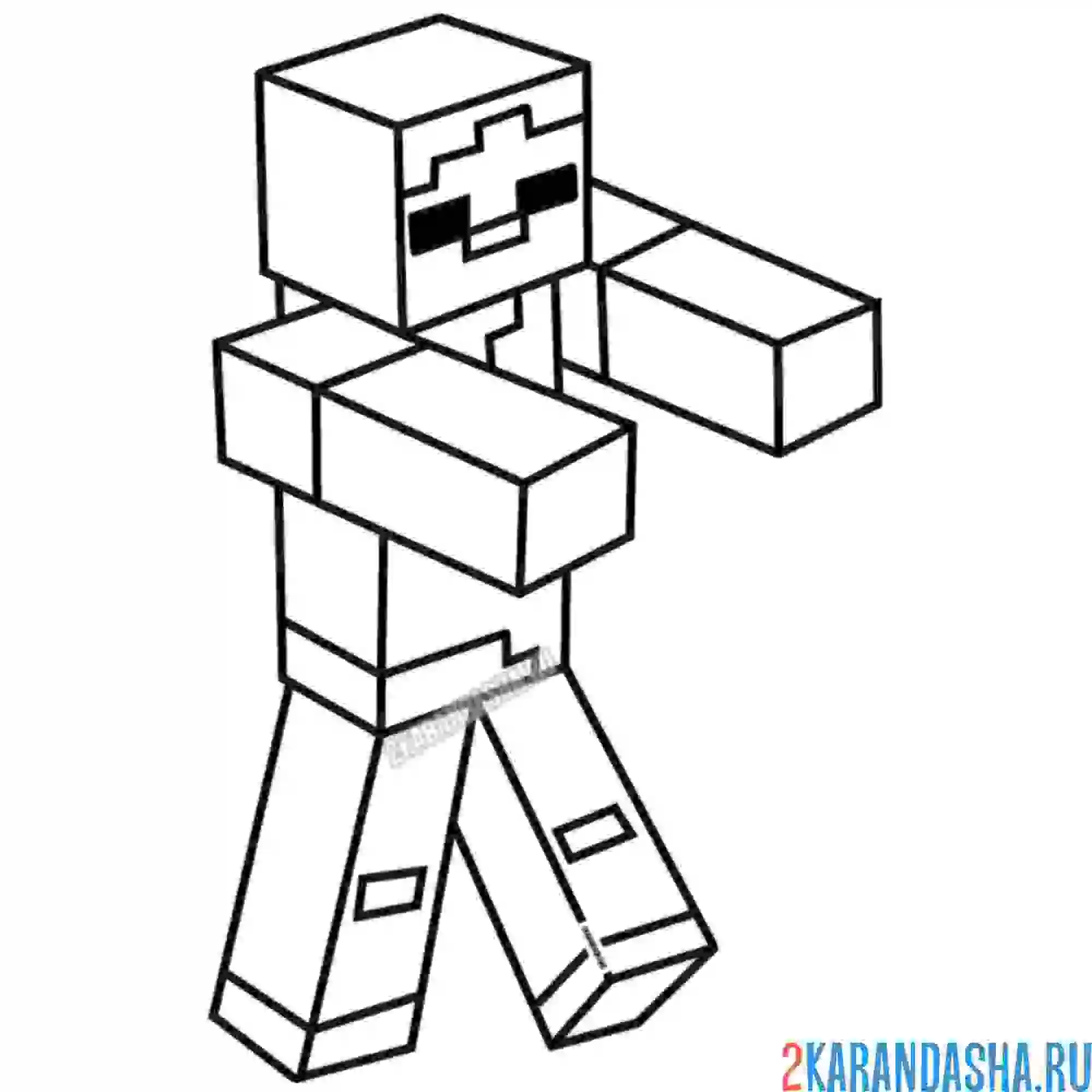 Раскраска зомби